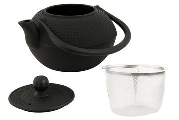 BBQ-Toro Teekanne Asiatische Gusseisen Teekanne mit Edelstahlsieb, 1,2 Liter, 1.20 l