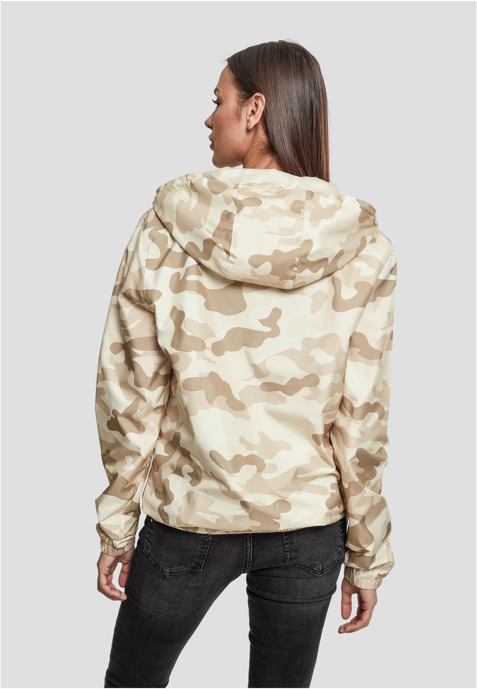 (1-St) Damen sand Jacket URBAN Over Pull CLASSICS camouflage Camo Ladies Outdoorjacke