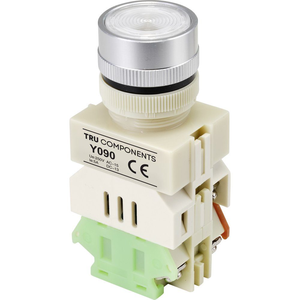 Schalter TRU COMPONENTS TC-9219088 Y090 Drucktaster 250 V/AC 5 A 1 x Ein/(Ein)