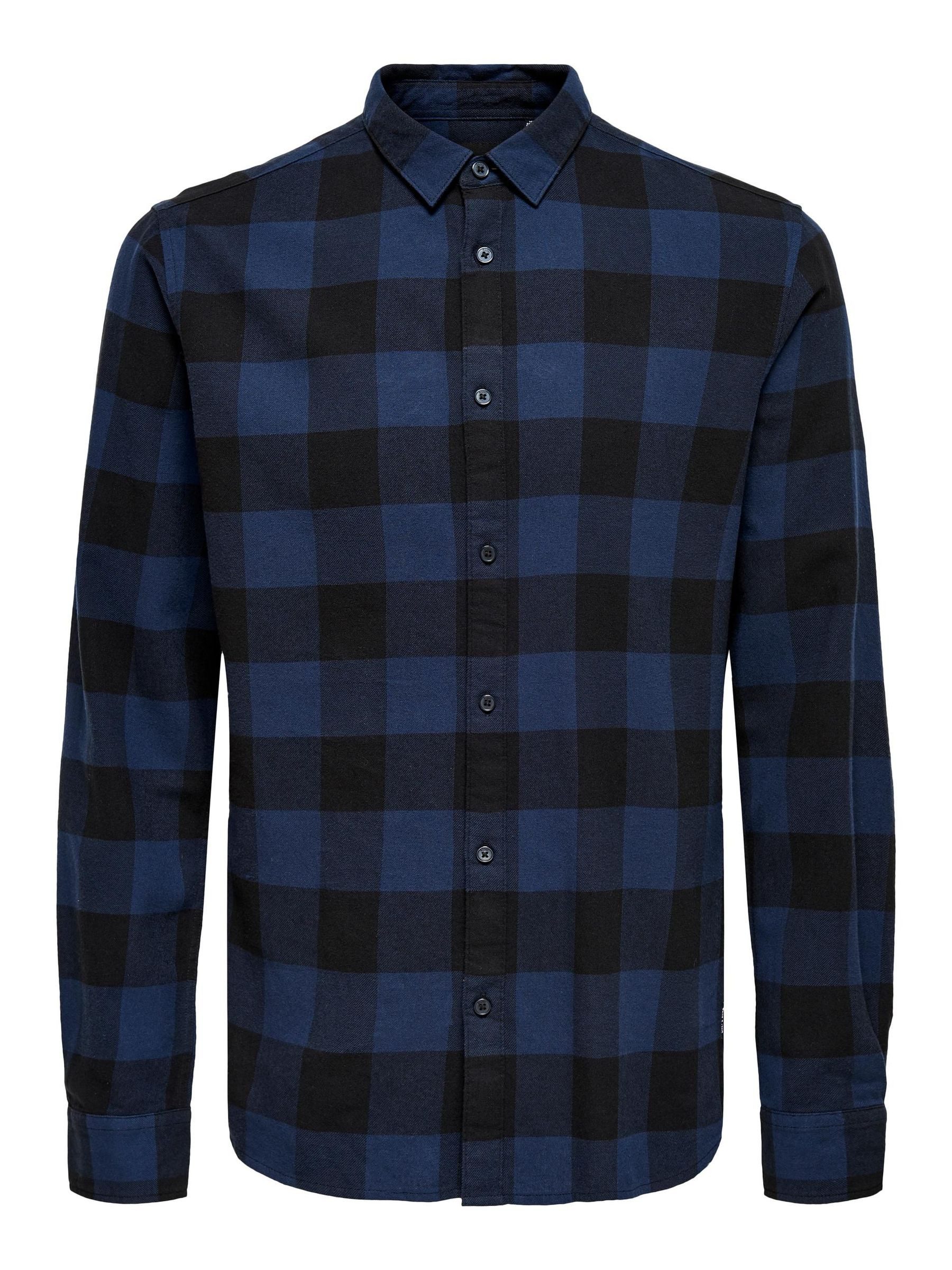 ONLY & SONS Langarmhemd (1-tlg) ONSGUDMUND LS CHECKED SHIRT NOOS günstig online kaufen