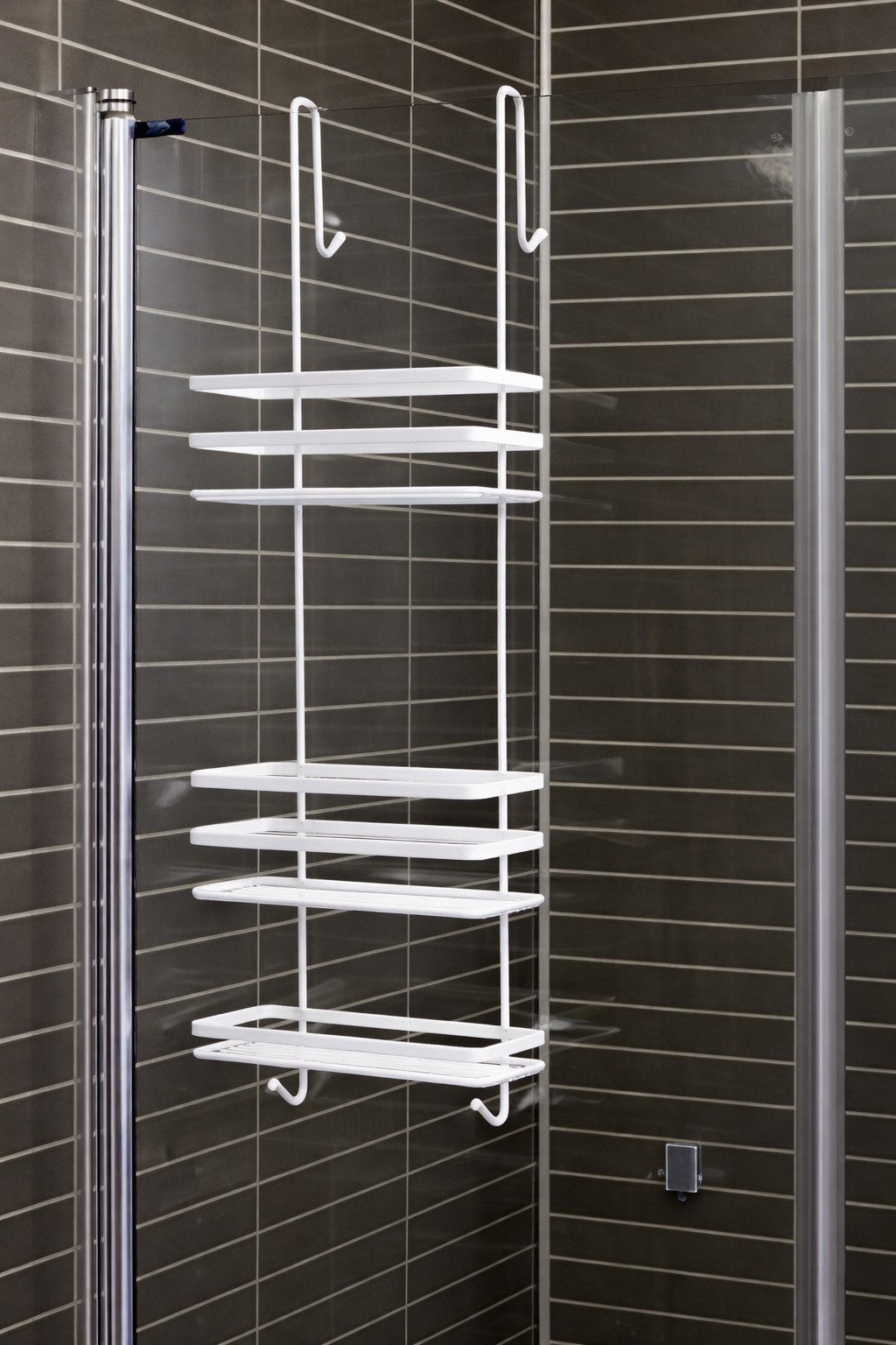 Euroshowers GmbH Duschablage zum Einhängen Satin Weiß 25 × 78 cm