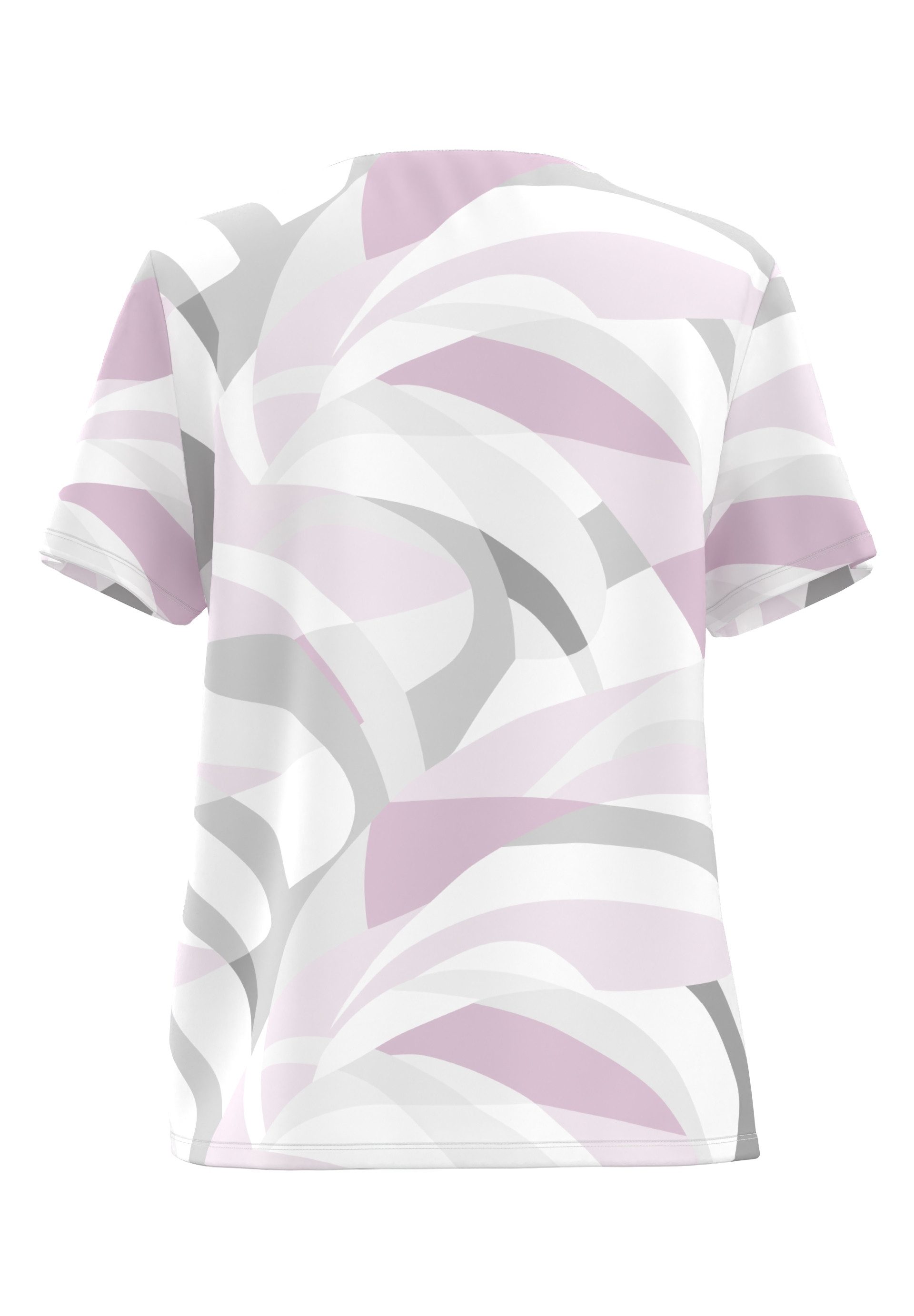 FRANK WALDER T-Shirt mit Schwungprint günstig online kaufen