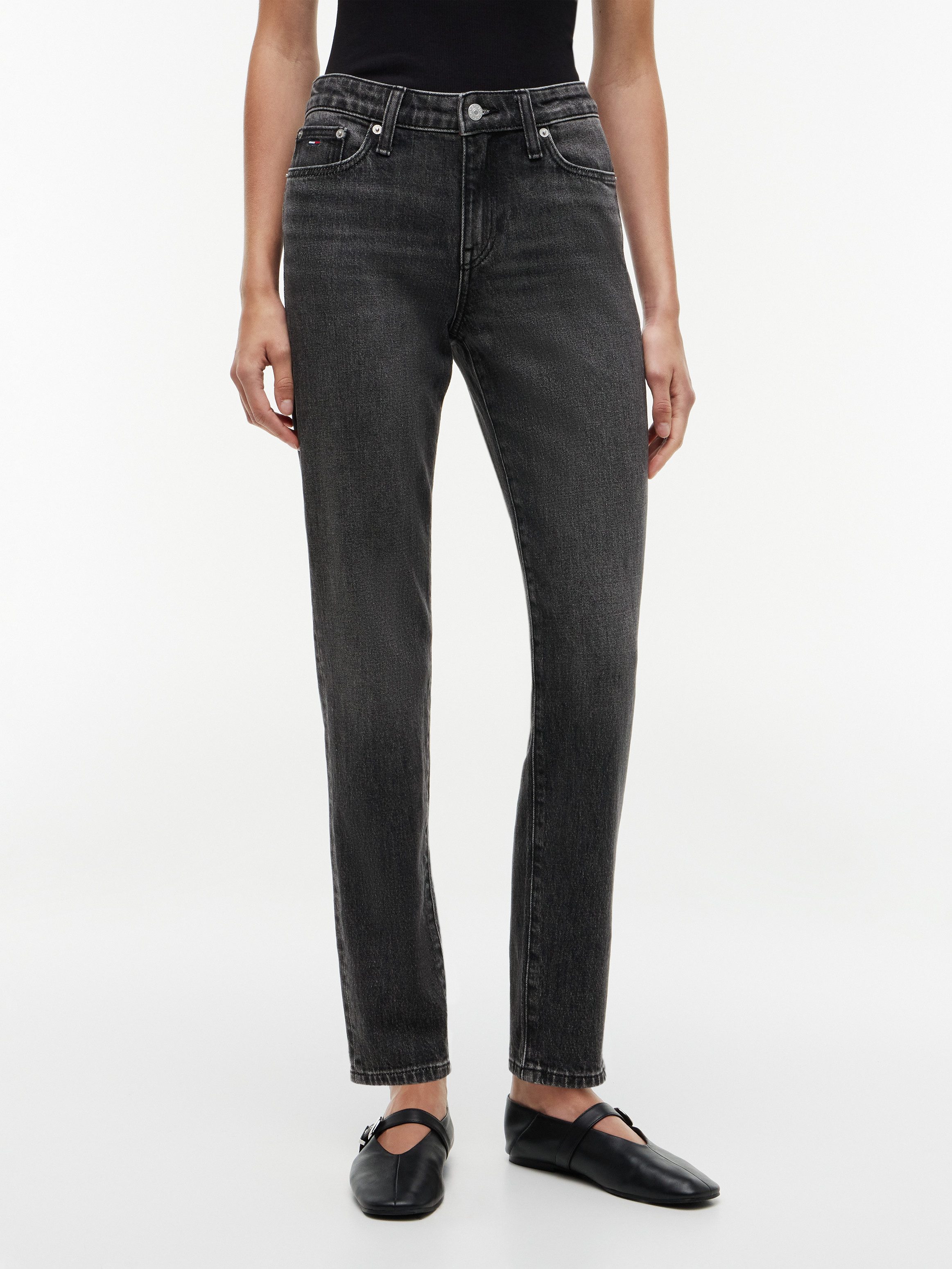 Tommy Jeans Slim-fit-Jeans LCY MR SLIM RWB CJ6115 Baumwoll-Denim
