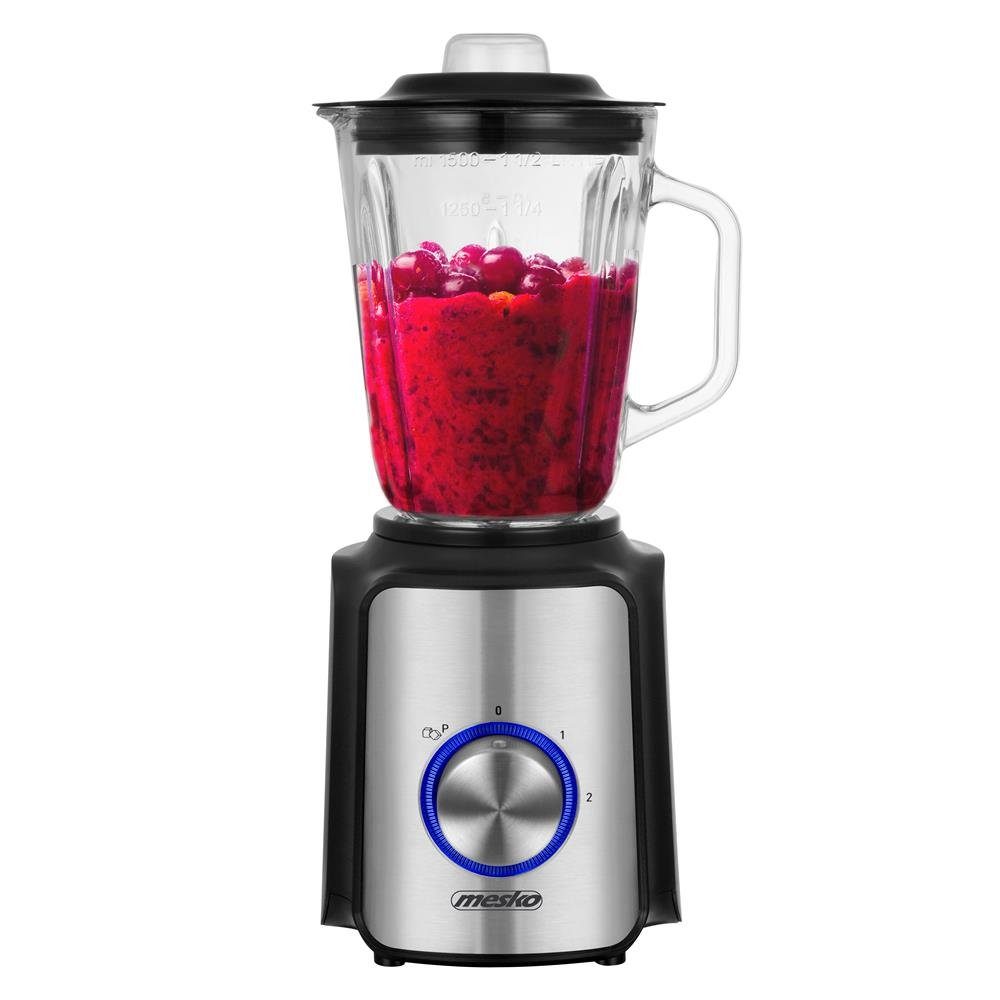 Mesko Standmixer MS 4080, 1200 W, 1,5 L Glasgefäß, Mixgerät, Mixer, Ice Crusher, Smoothie Maker