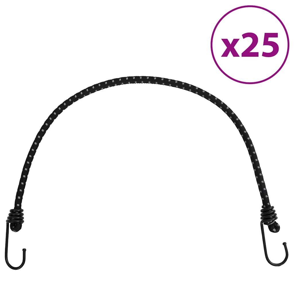 vidaXL Rollladengurt Gummiseile Reflektierend mit Haken 25 Stk. 59 cm (25-tlg)