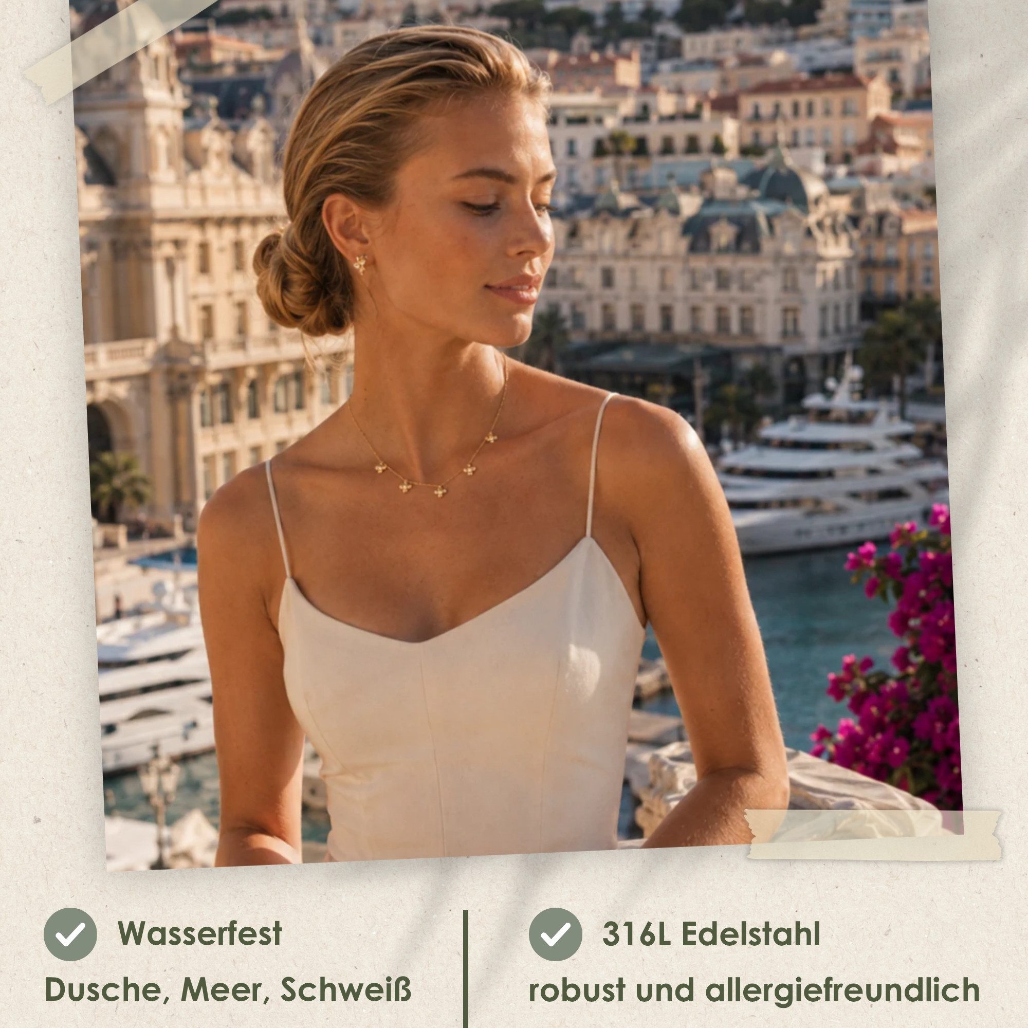 Heideman Schmuck-Adventskalender Summerbox Monaco silberfarben, Schmuckset mehrteilig Schmuck für Frauen - 5 Schmuckstücke