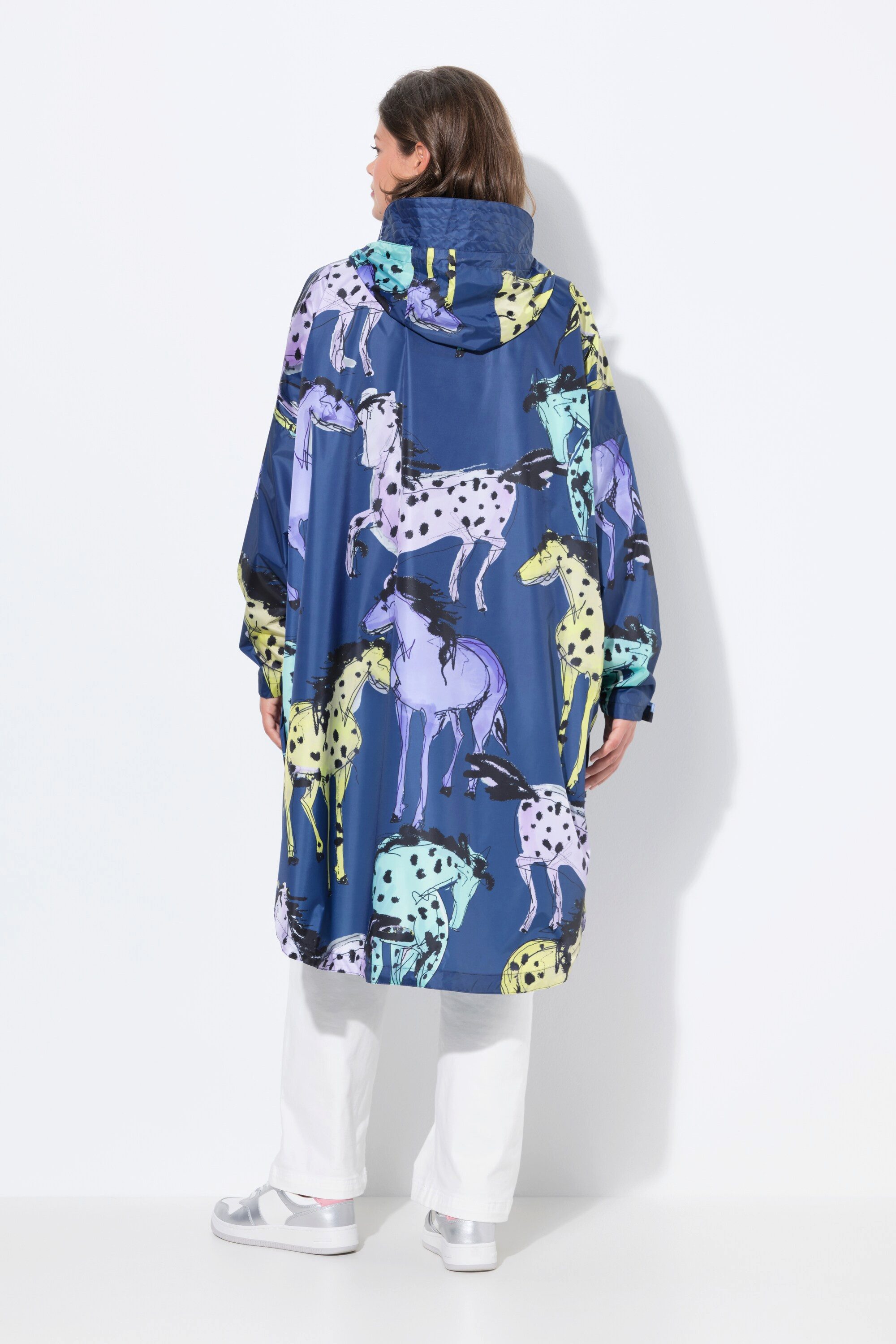 Laurasøn Funktionsjacke Funktions-Regencape Unisex Print Kapuze