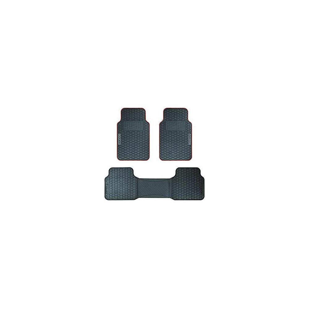 sparco Auto-Fußmatte Auto-Fußmatten-Set Sparco Universal Schwarz Grau 4  teilig