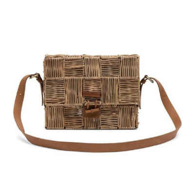 Rivièra Maison Einkaufskorb Handtasche Block Weave Rustic Rattan