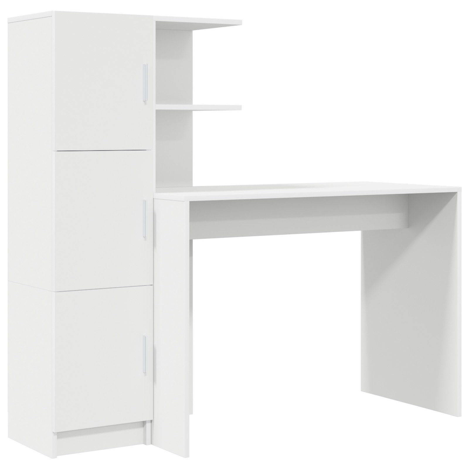 vidaXL Sideboard Schreibtisch mit Stauraum Weiß günstig online kaufen