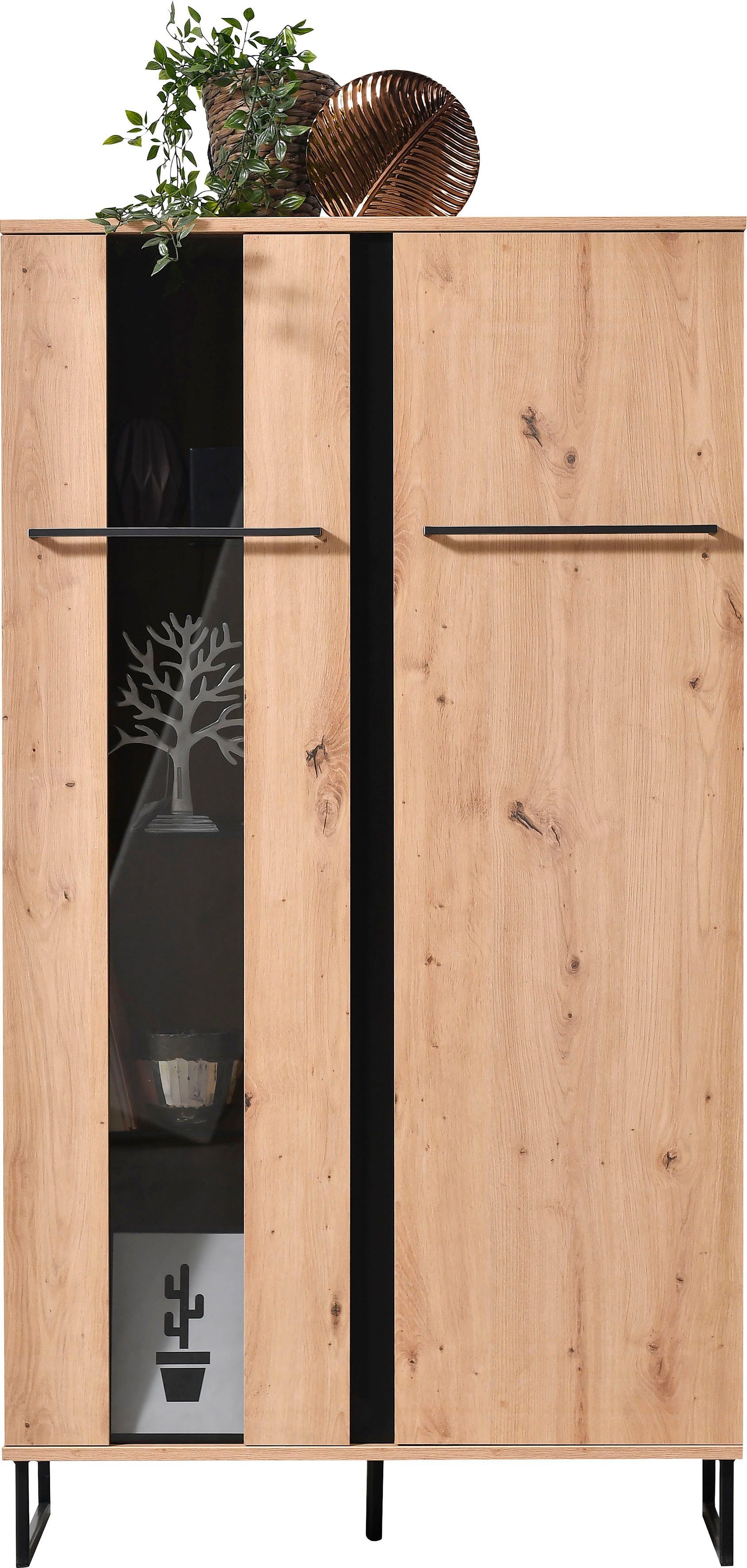 INOSIGN Highboard Sardinia, Vitrine, Breite 84 cm
