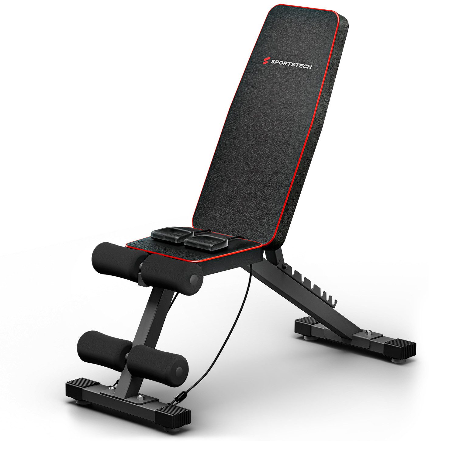 Sportstech Hantelbank BRT250, Easy-Folding-System, EVA-Polster