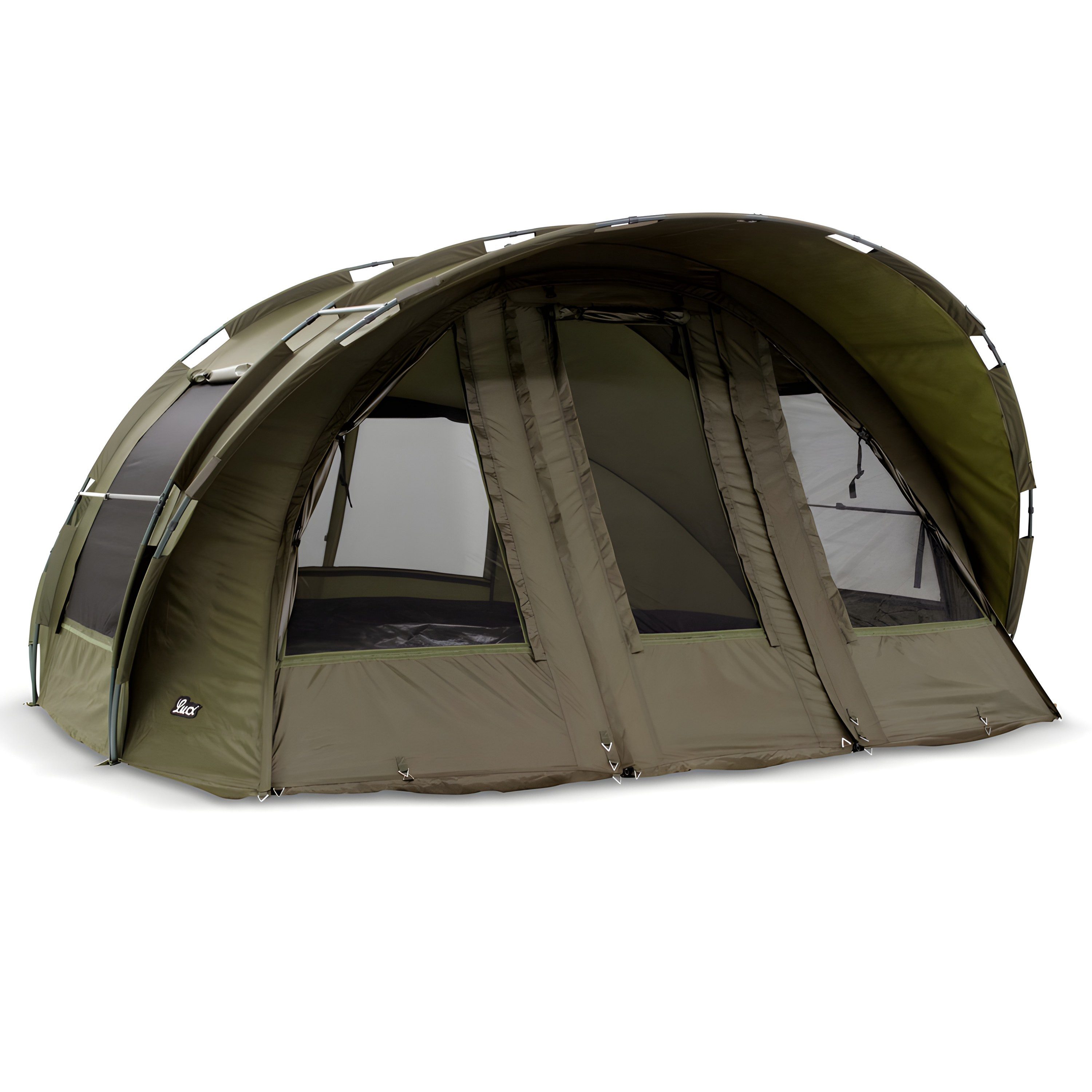 Lucx Angelzelt Leopard XXL Karpfenzelt Bivvy, Personen: 4 (Komplett-Set)