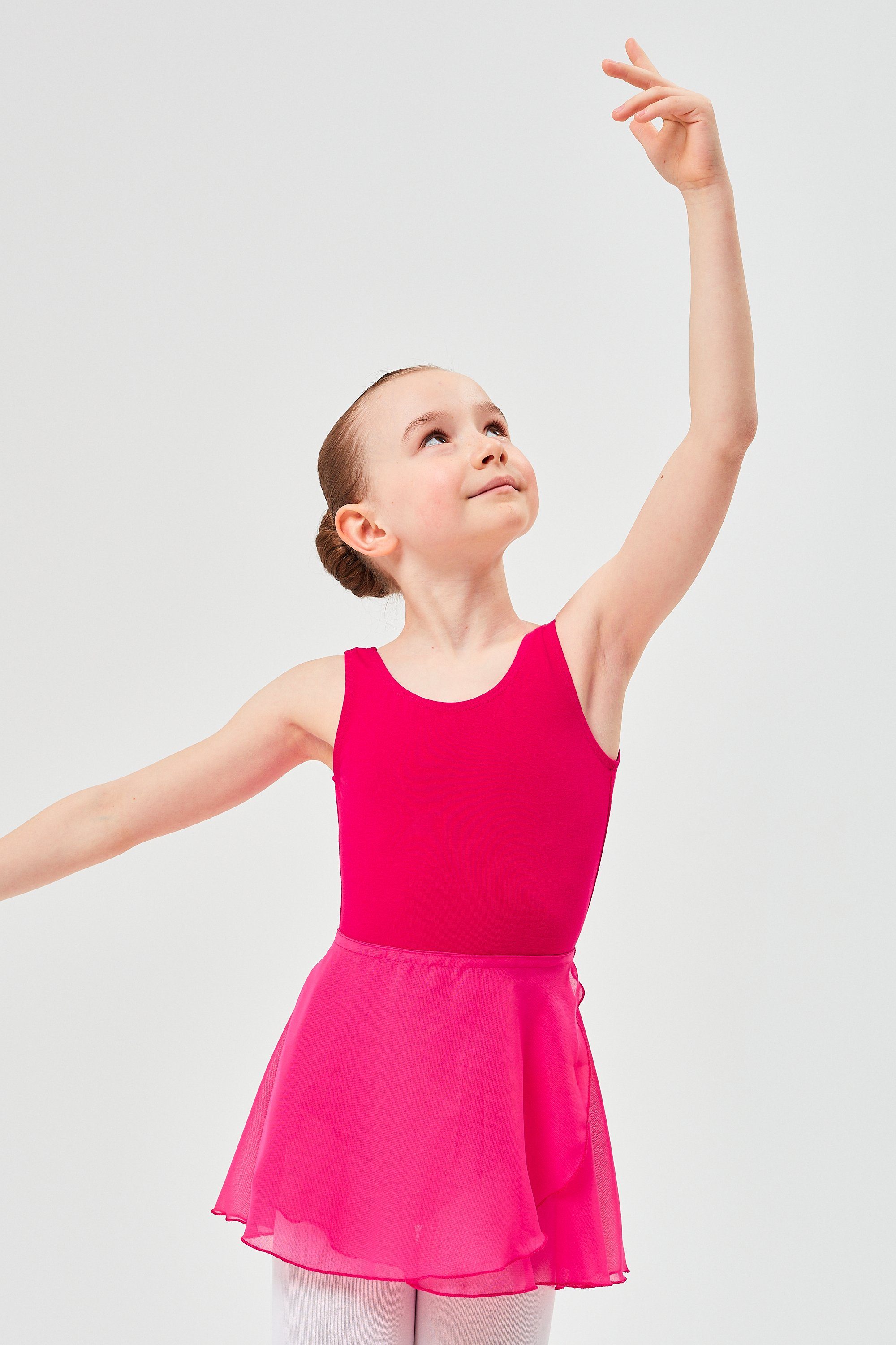 tanzmuster Wickelrock Ballettrock Emma zum Binden fürs Kinder Ballett pink