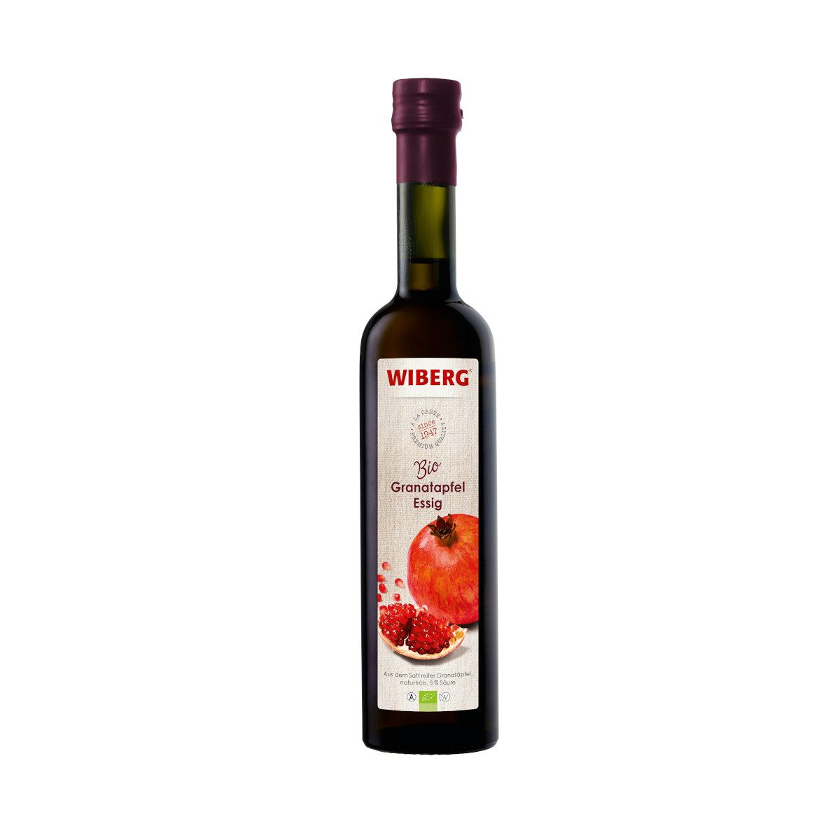 WIBERG Essig, Wiberg Bio Granatapfel Essig mit Saft reifer Granatäpfel 500ml
