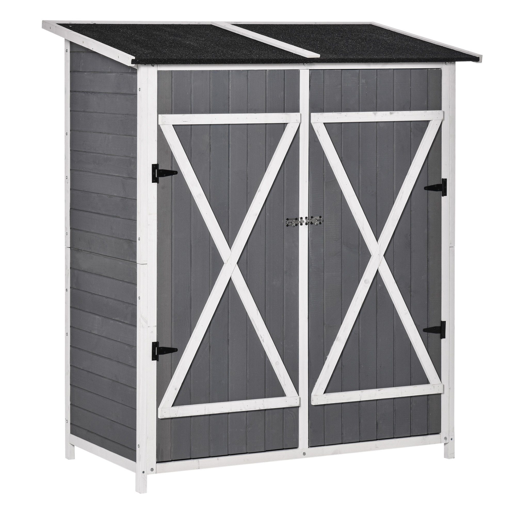 Outsunny Gerätehaus aus Holz, Geräteschuppen mit günstig online kaufen
