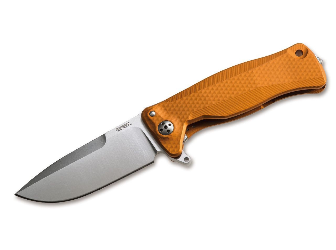 LionSteel Taschenmesser Taschenmesser SR22 Aluminium Orange Satin