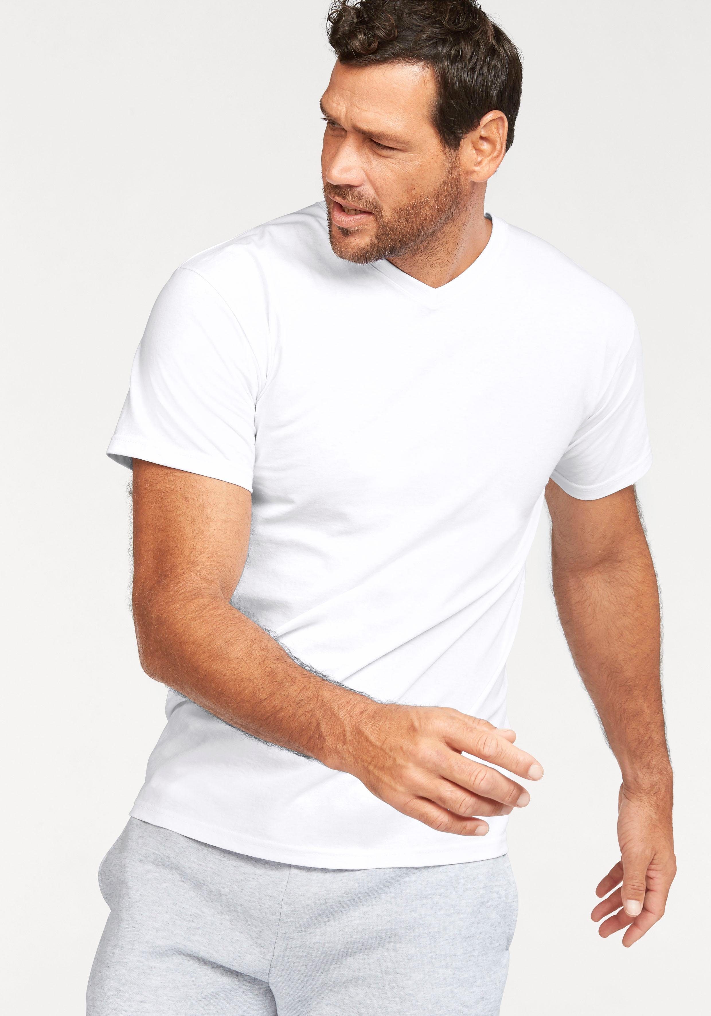 Fruit of the Loom T-Shirt (Packung, 2-tlg) mit V-Ausschnitt günstig online kaufen