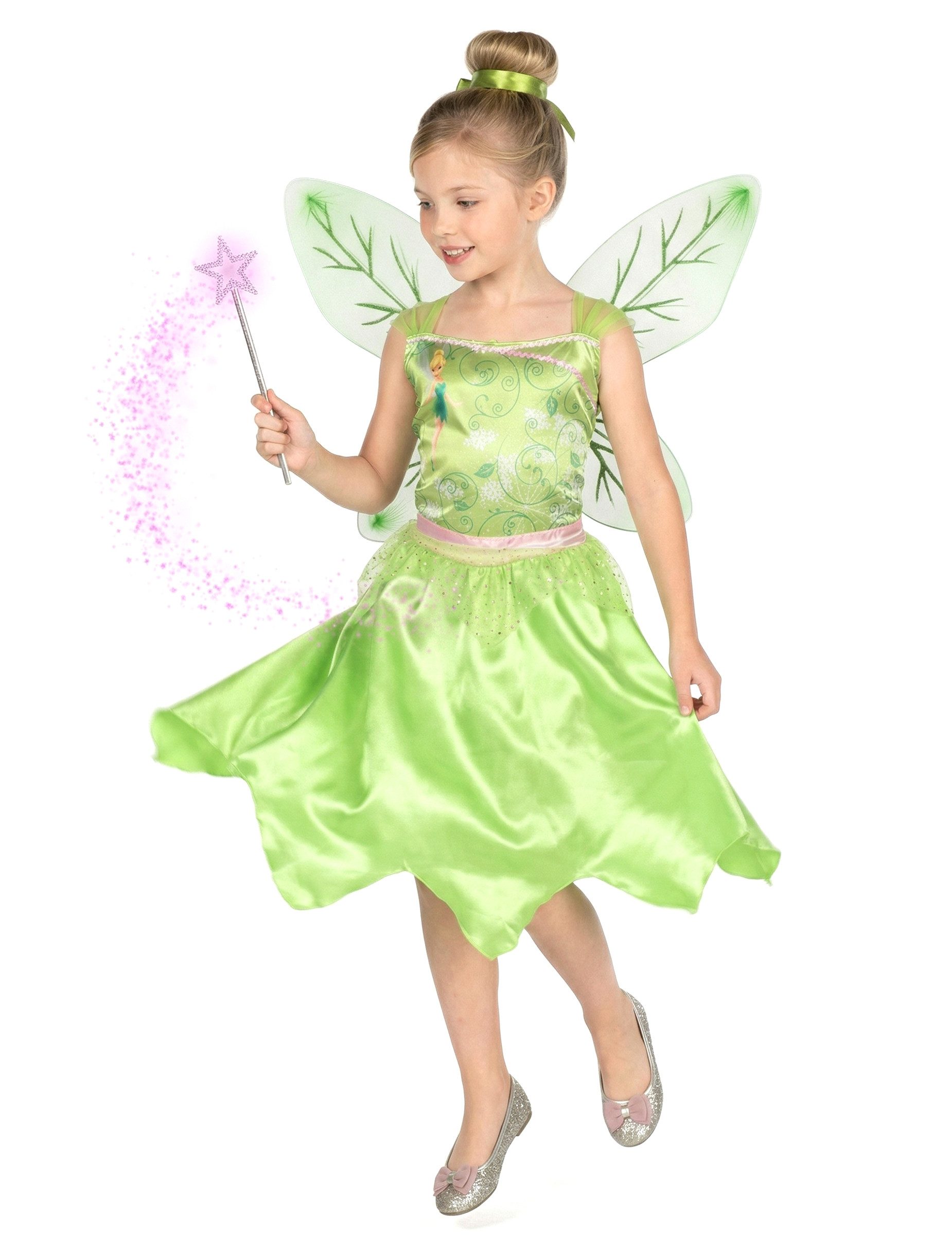 Disguise Kostüm Tinkerbell Basic Kostüm Disney für Mädchen Grün