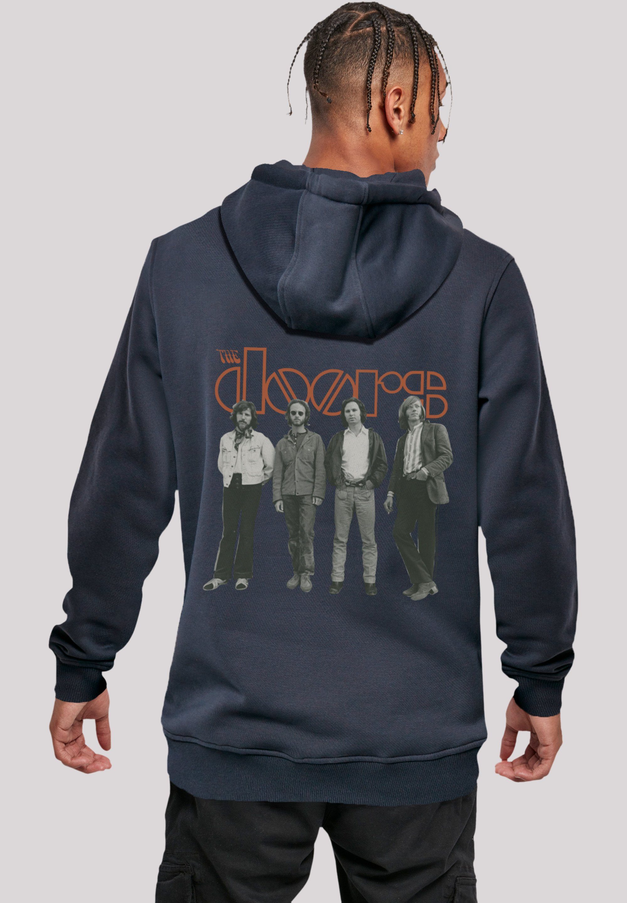 F4NT4STIC Hoodie The Doors Music Premium Band Band, Band Logo Qualität, navy Standing