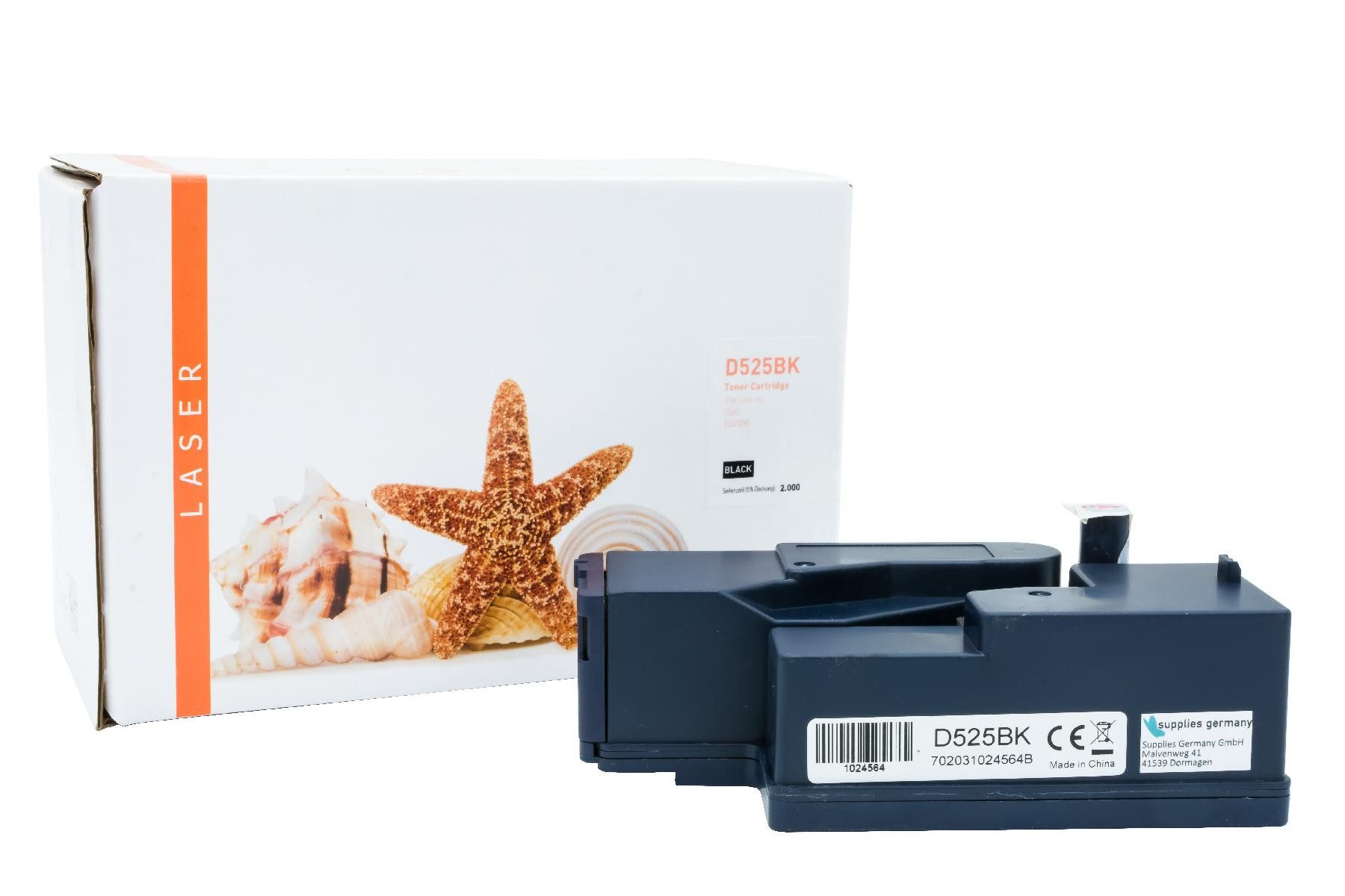 Supplies Germany Tonerkartusche 2.000 Seiten, (1-St), Toner-Kit schwarz schwarz 2000 Seiten