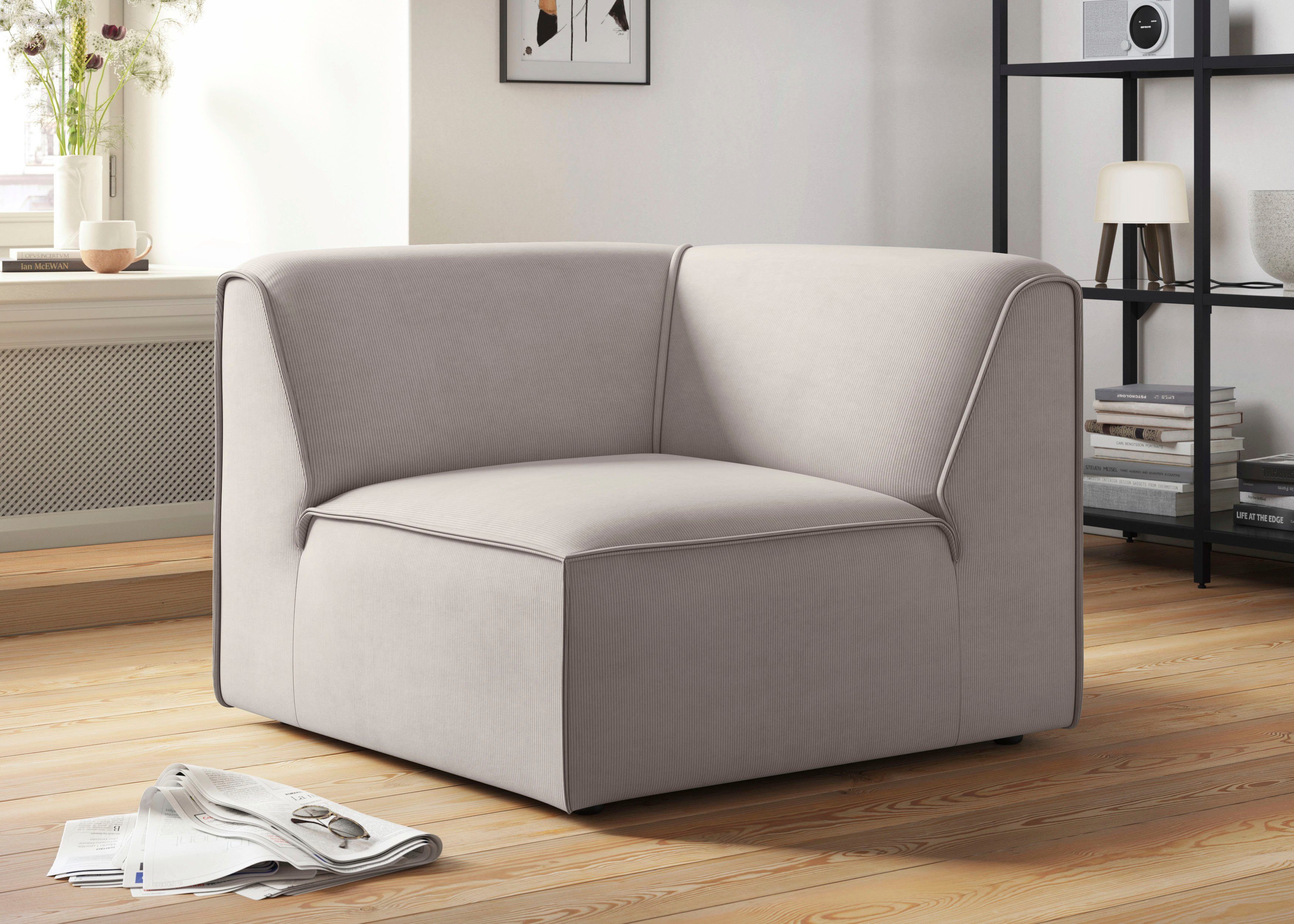 RAUM.ID Sofa-Eckelement Merid, Sofaelement, Maße B/T/H: günstig online kaufen