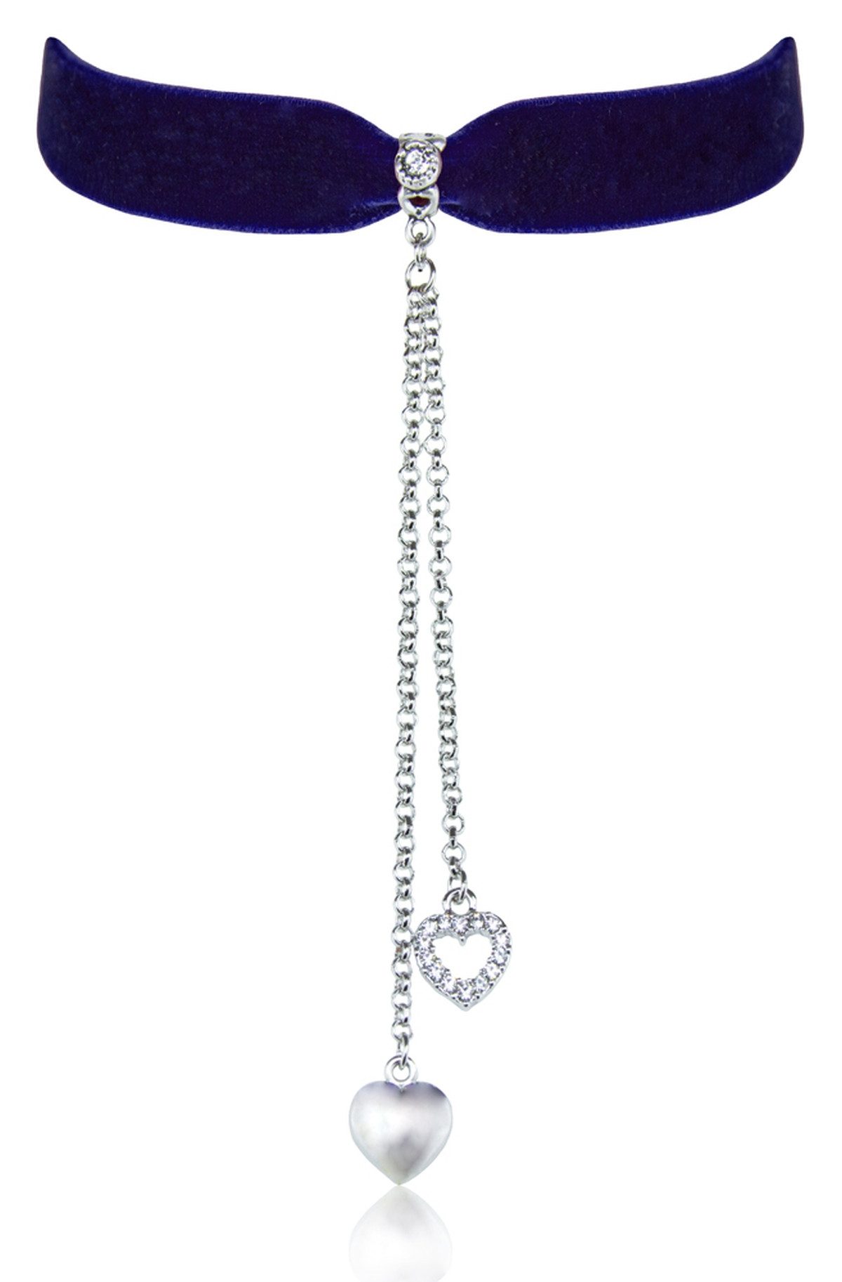 Kette mit Anhänger Samt Kropfband 'Mattea' Kristal von Swarovski® 482