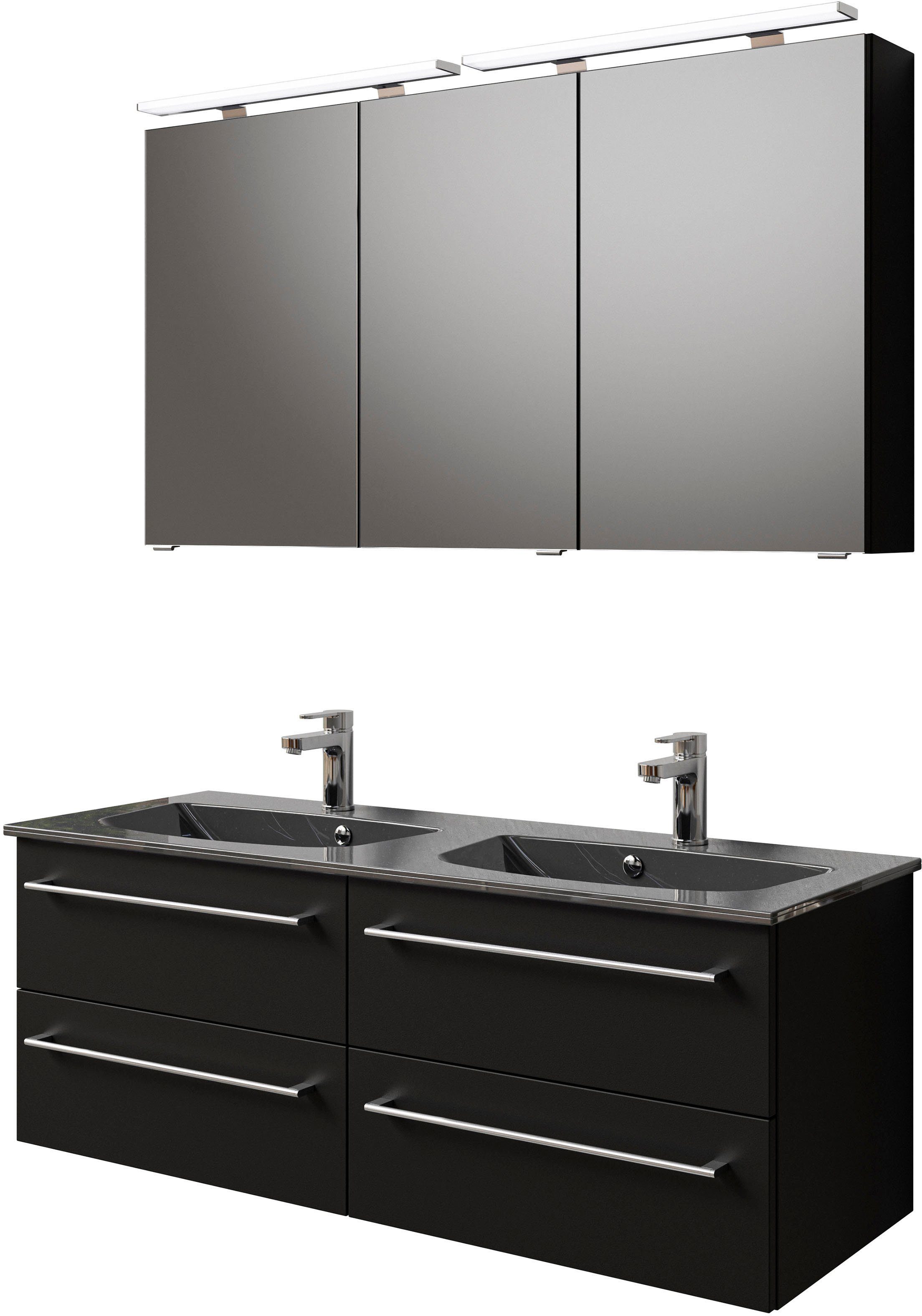 Saphir Badmöbel-Set Serie 6025 2-teilig Mineralmarmor-Waschtisch günstig online kaufen