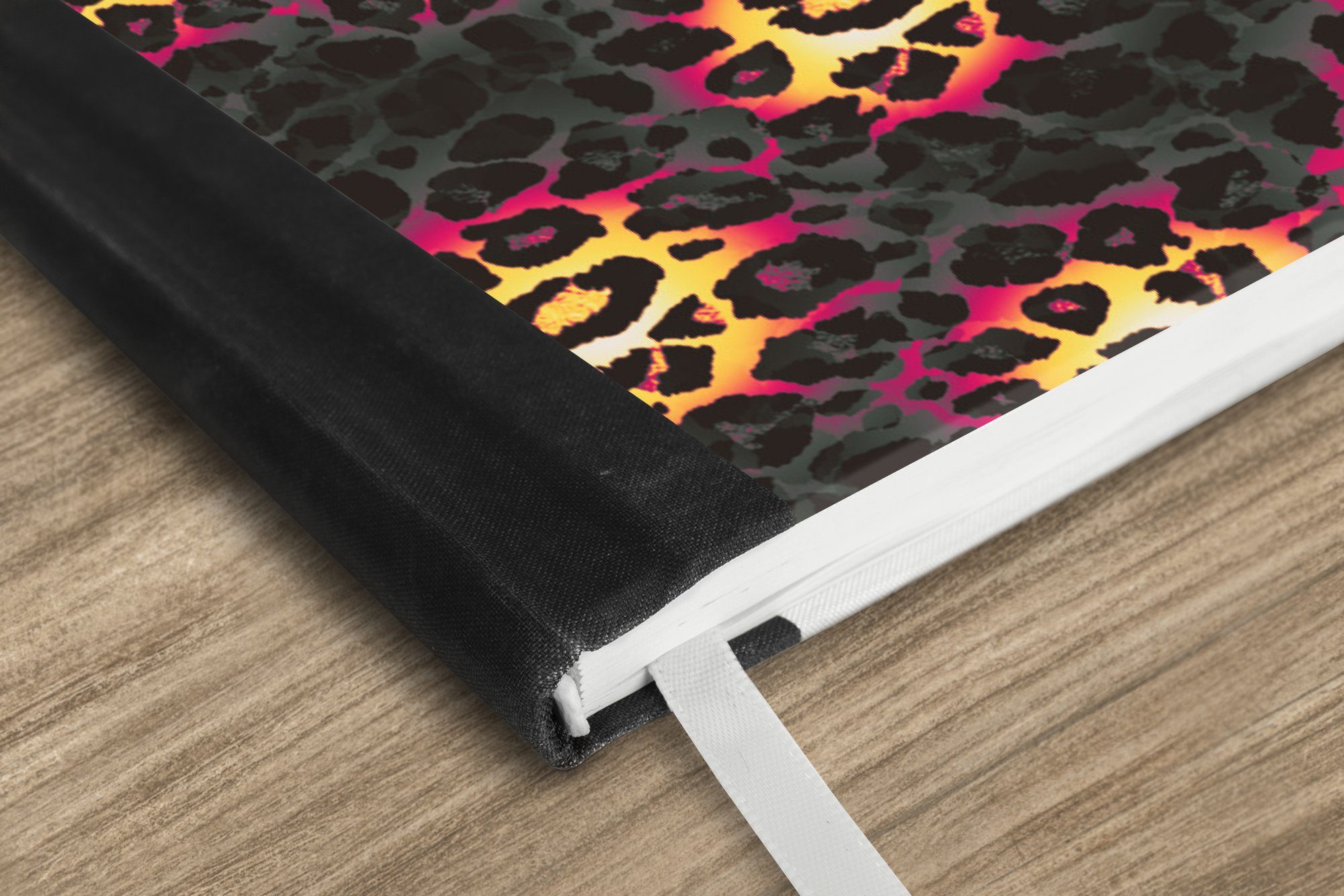 - Rosa, Haushaltsbuch Leopard Notizbuch Notizheft, 98 A5, Journal, MuchoWow - Seiten, Design Tagebuch, Merkzettel,