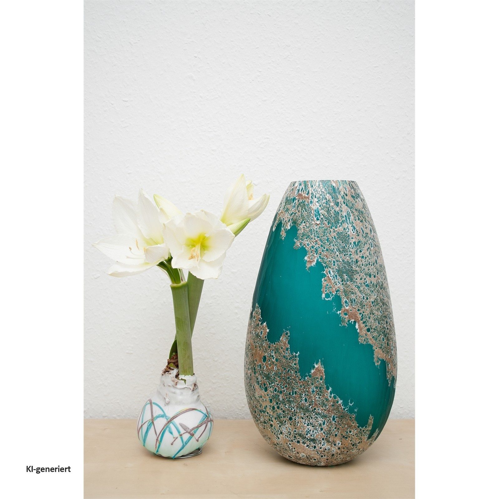 NTK-Collection Dekovase Vase Ocean XXL (Stück, 1 St., 1 Vase), Dekovase Tischvase