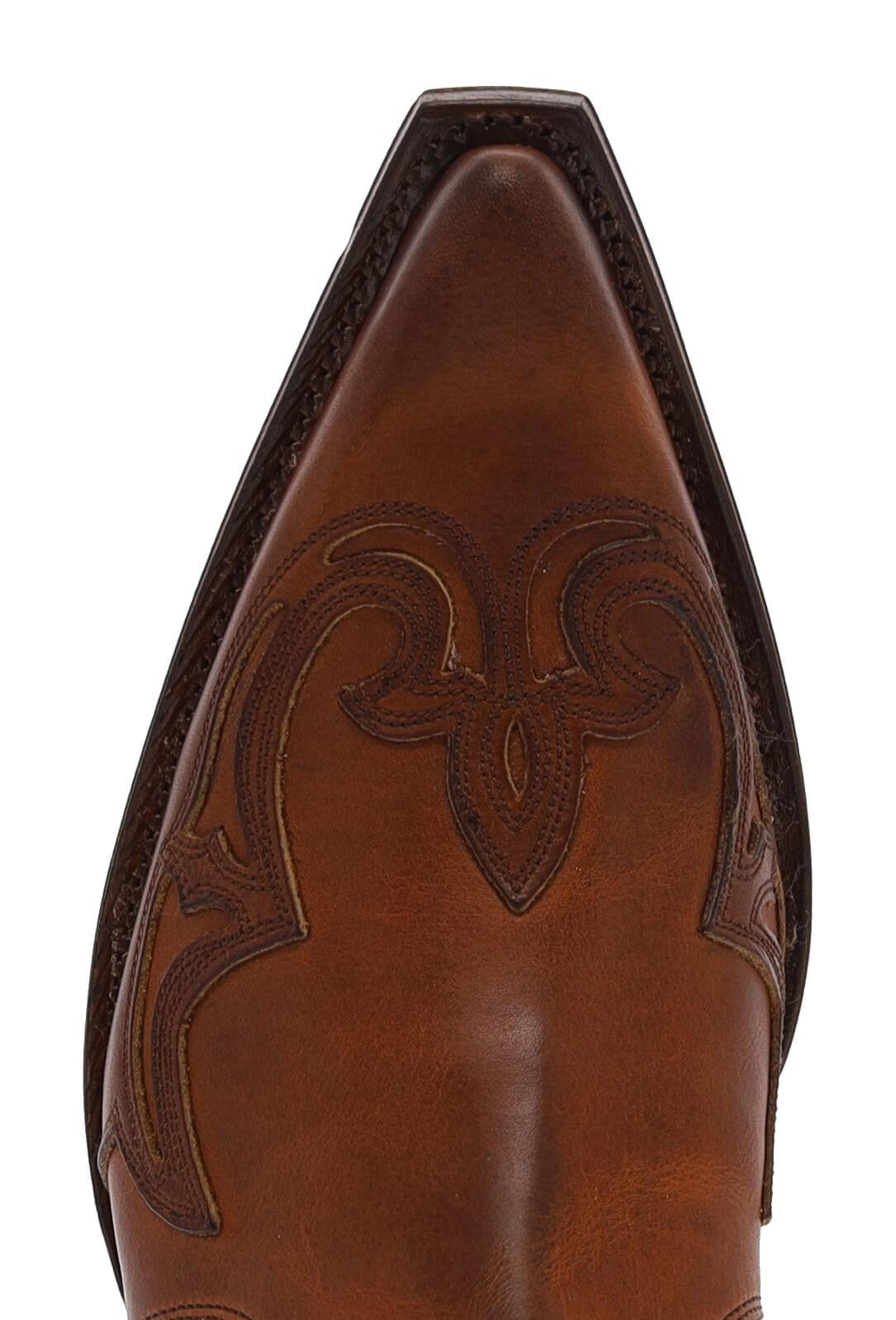 Sendra Boots 7783 Braun Westernstiefelette Rahmengenäht Lederstiefelette