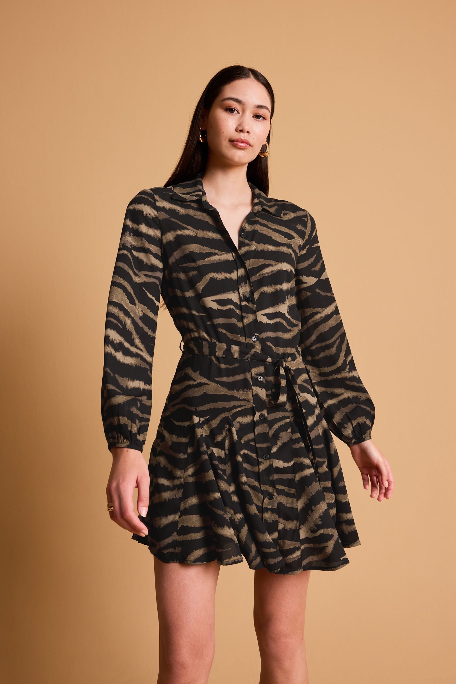 Next Minikleid Mini-Hemdkleid zum Binden (1-tlg)