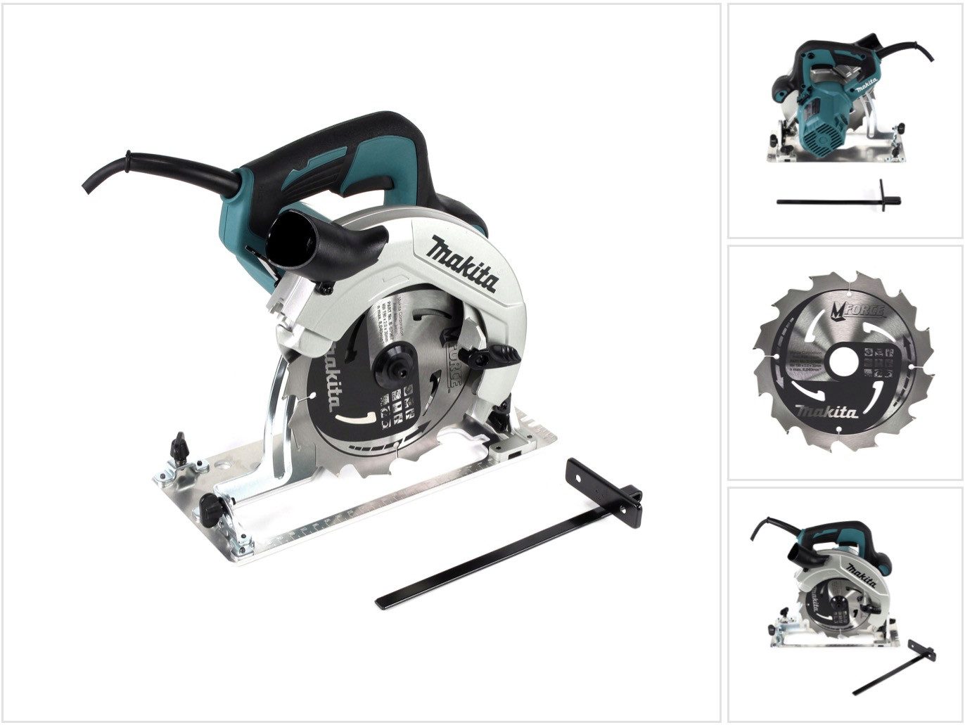 Makita Kompakt-Handkreissäge HS 7611 1600W Handkreissäge 190 mm + Hartmetallsägeblatt