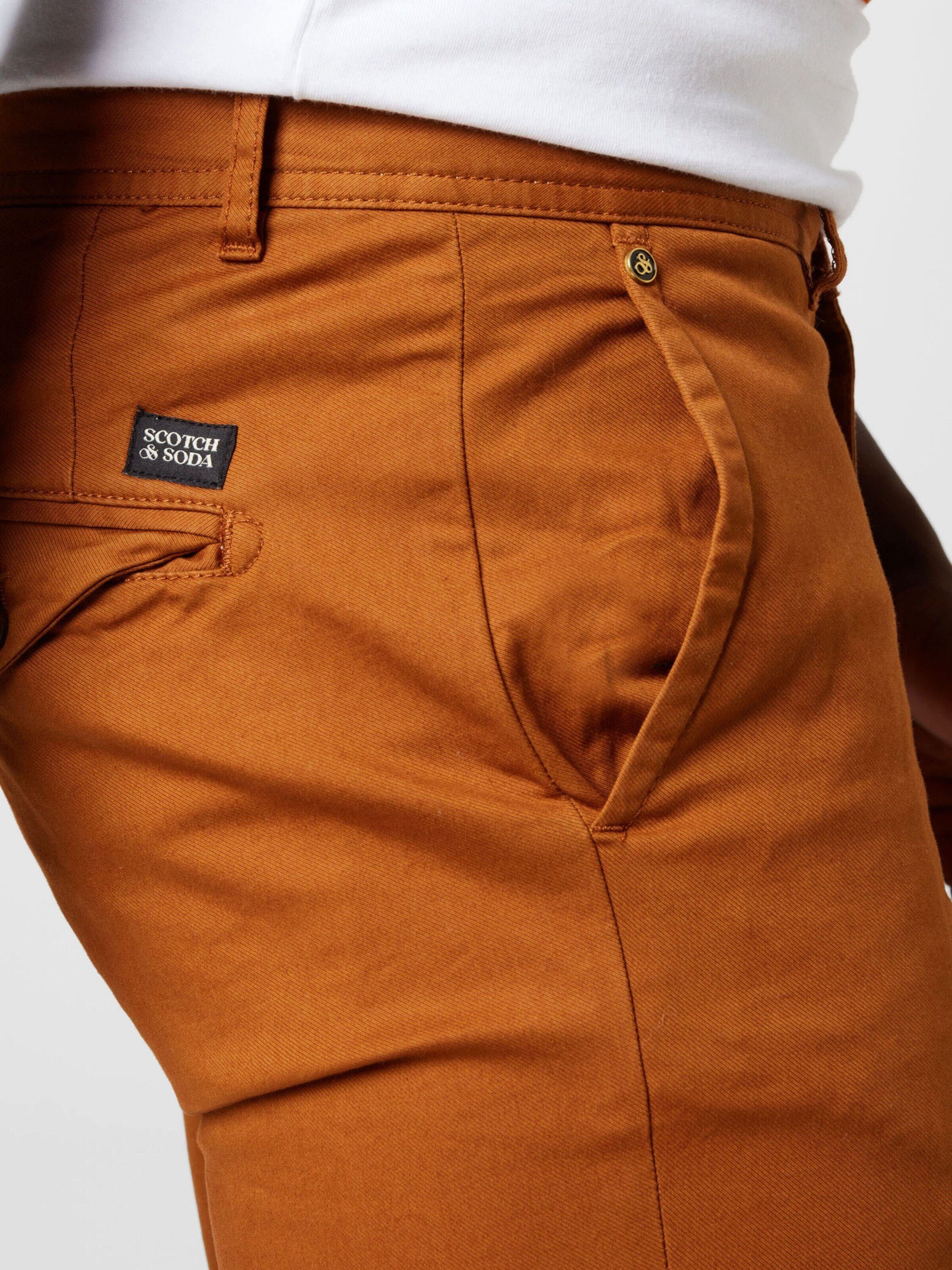 Scotch Stuart Soda & (1-tlg) Chinohose braun