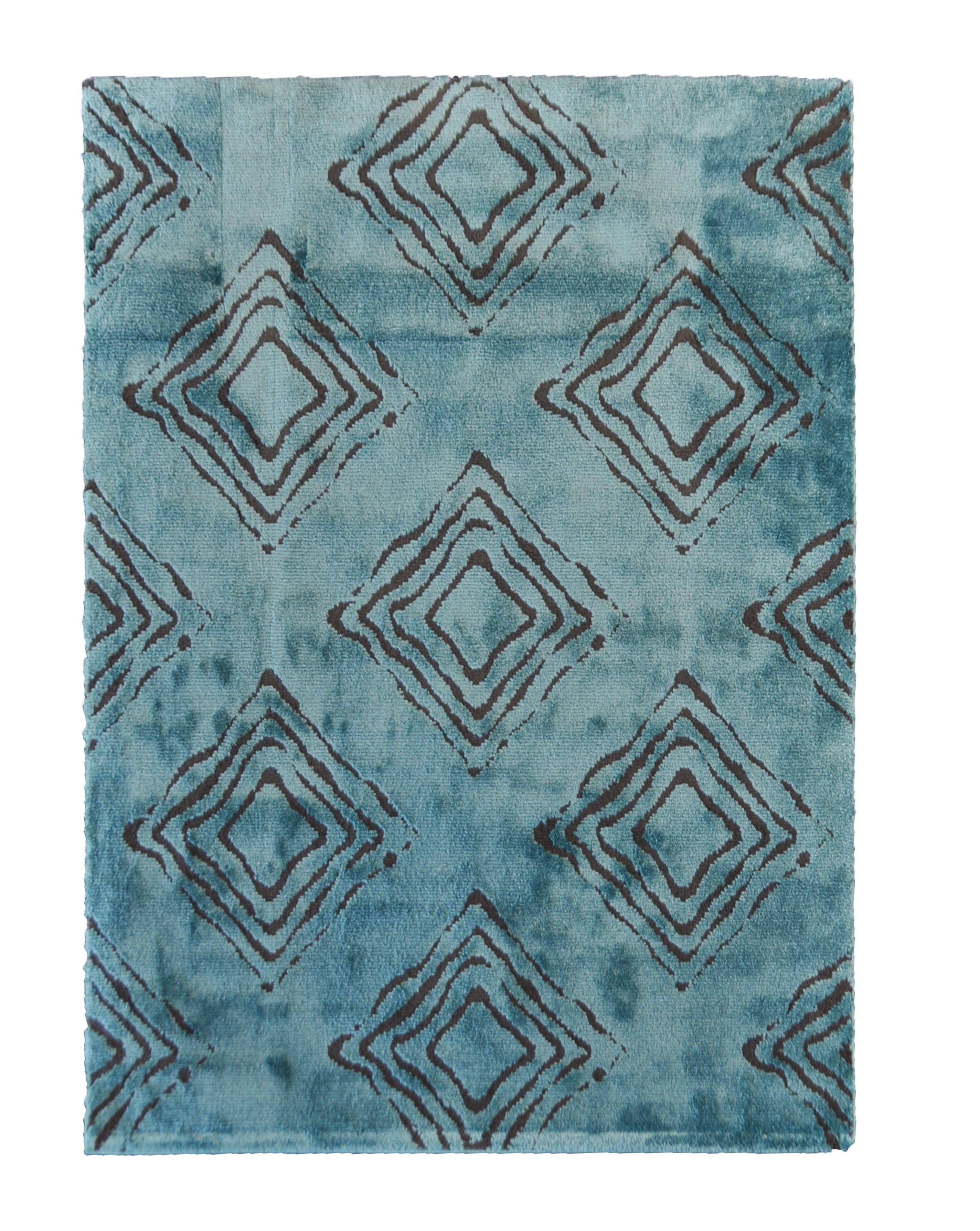 Teppich ALFOMBRA GRAVITY 2304A, TEPPIA, rechteckig, Höhe: 20 mm, pflegeleicht blau, antharzite