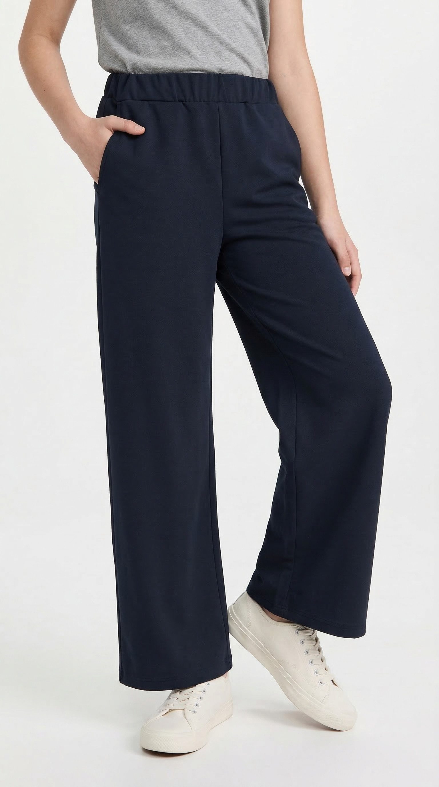 Name It Schlupfhose NKFNALINNA WIDE PANT NOOS Materialmix, weiter Beinschnitt