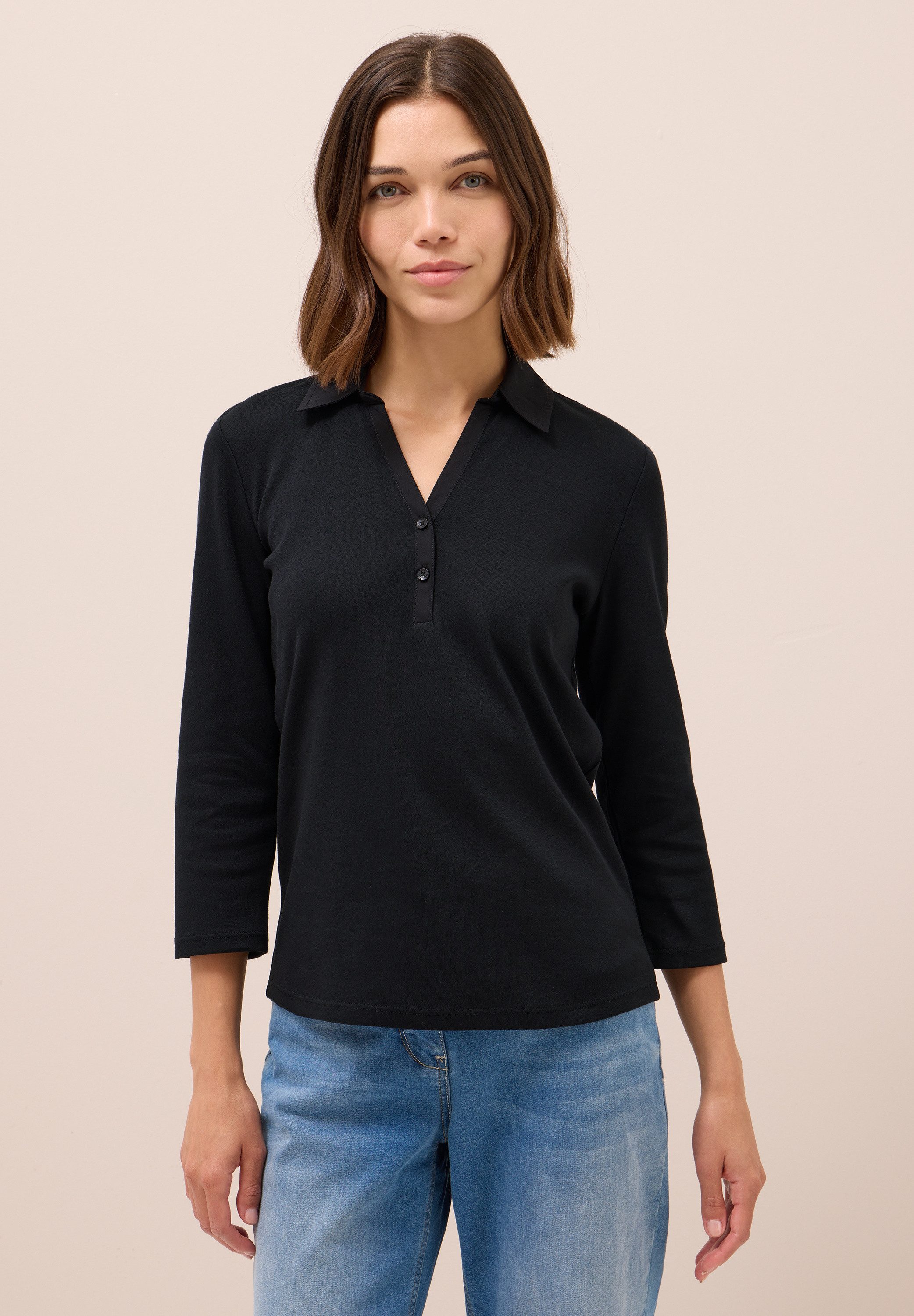 CECIL Poloshirt aus reiner Baumwolle