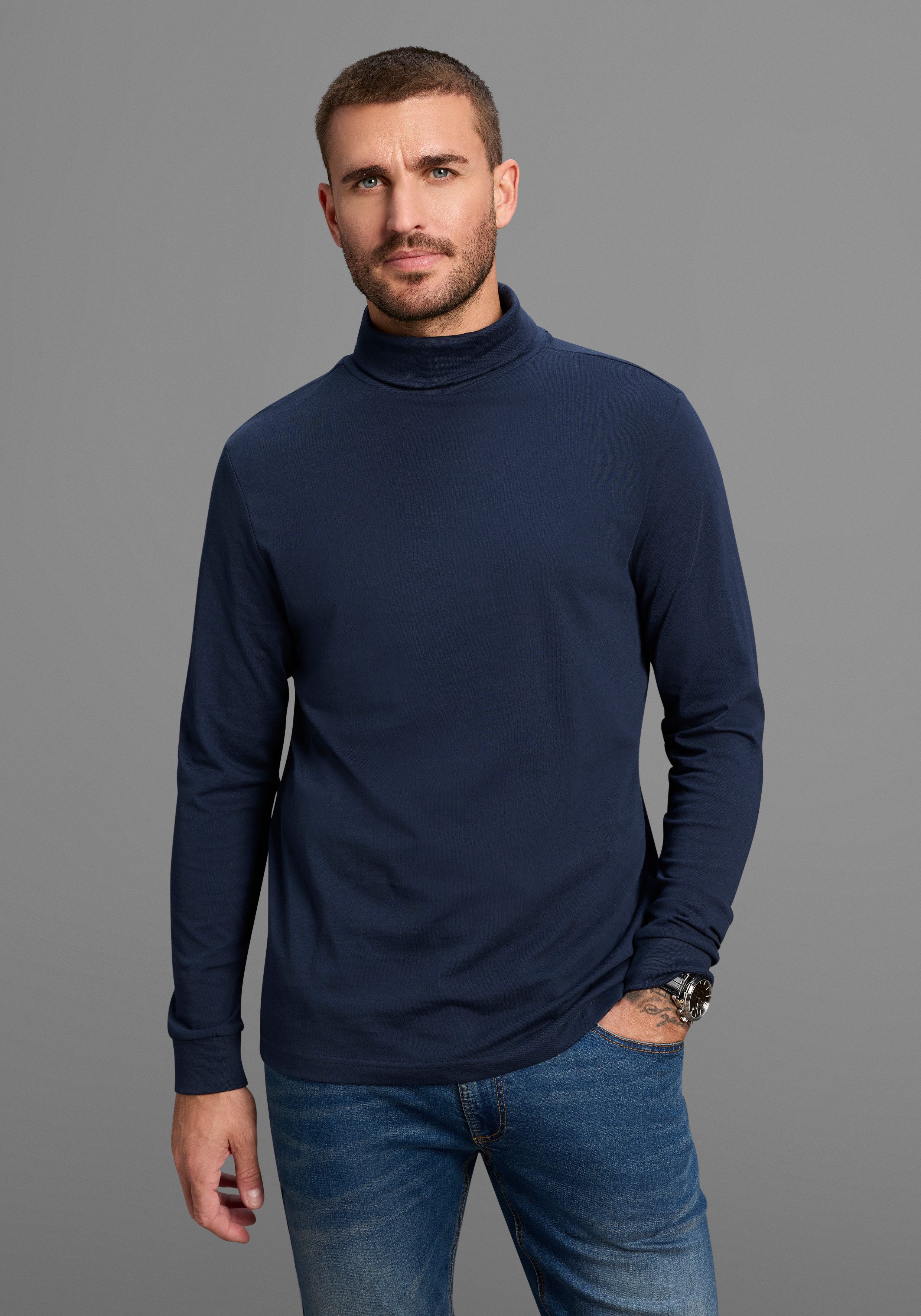 Bruno Banani Rollkragenshirt auch zum Unterziehen