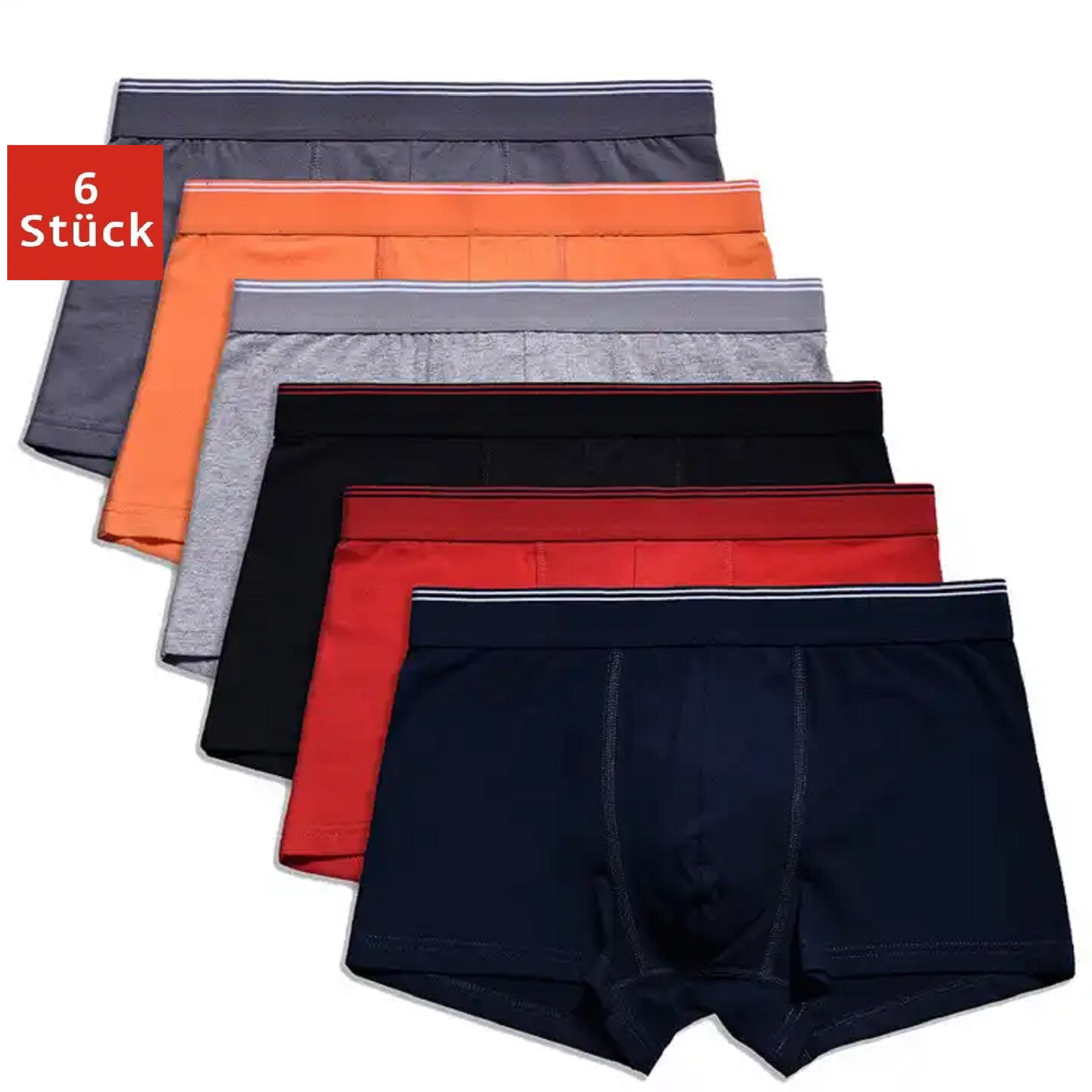 DDOnlineShop Boxershorts Herren Boxershorts 6er Pack – Baumwolle Stretch Un günstig online kaufen