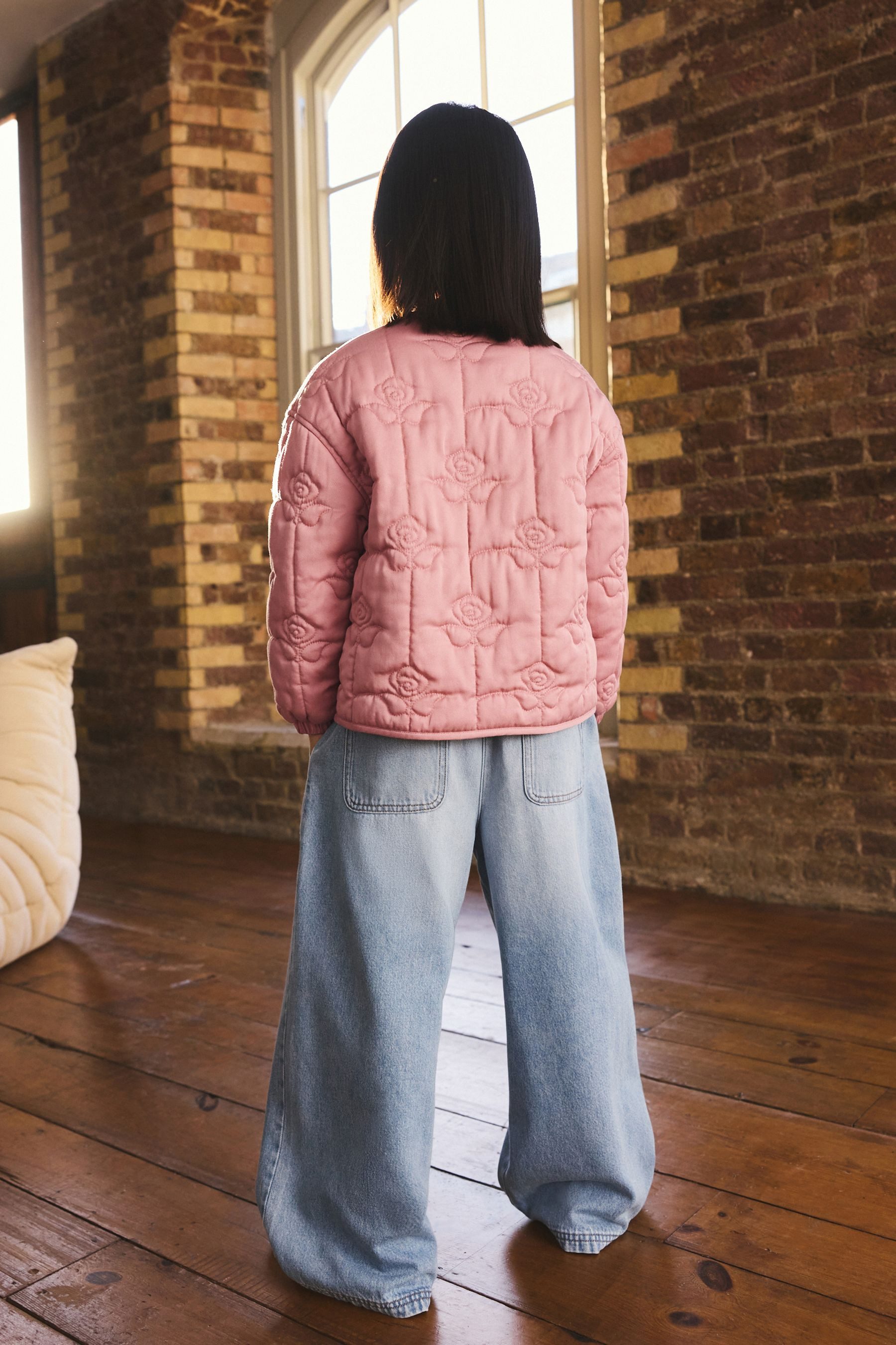 Next Steppjacke Steppjacke mit Punkten (1-St)