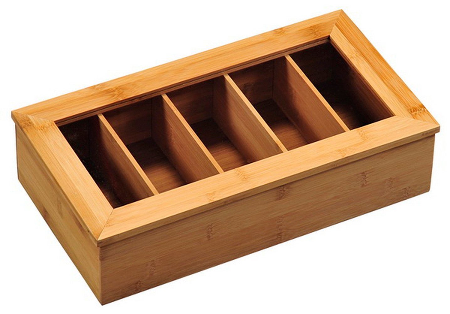 KESPER for kitchen Fächern mit x Bambus, 36 x 20 (LxBxH): home aus Tee-Box cm Teebox Teebox & 9