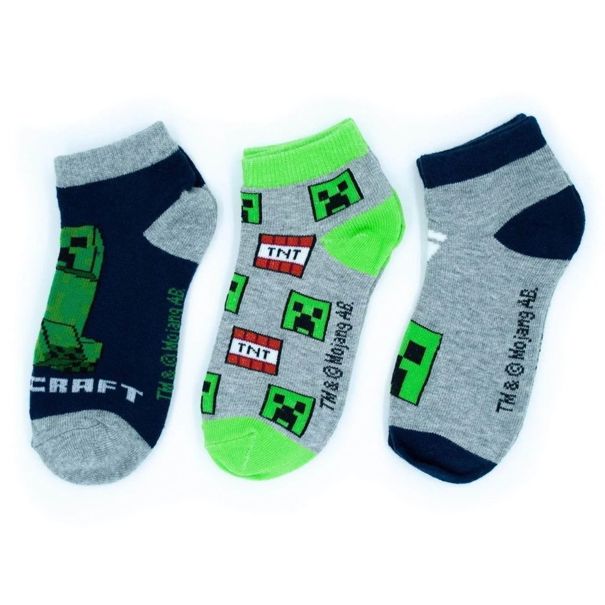 Minecraft Sneakersocken Minecraft TNT Sneakersocken für Kinder 23/26 27/30 31/34 35/38