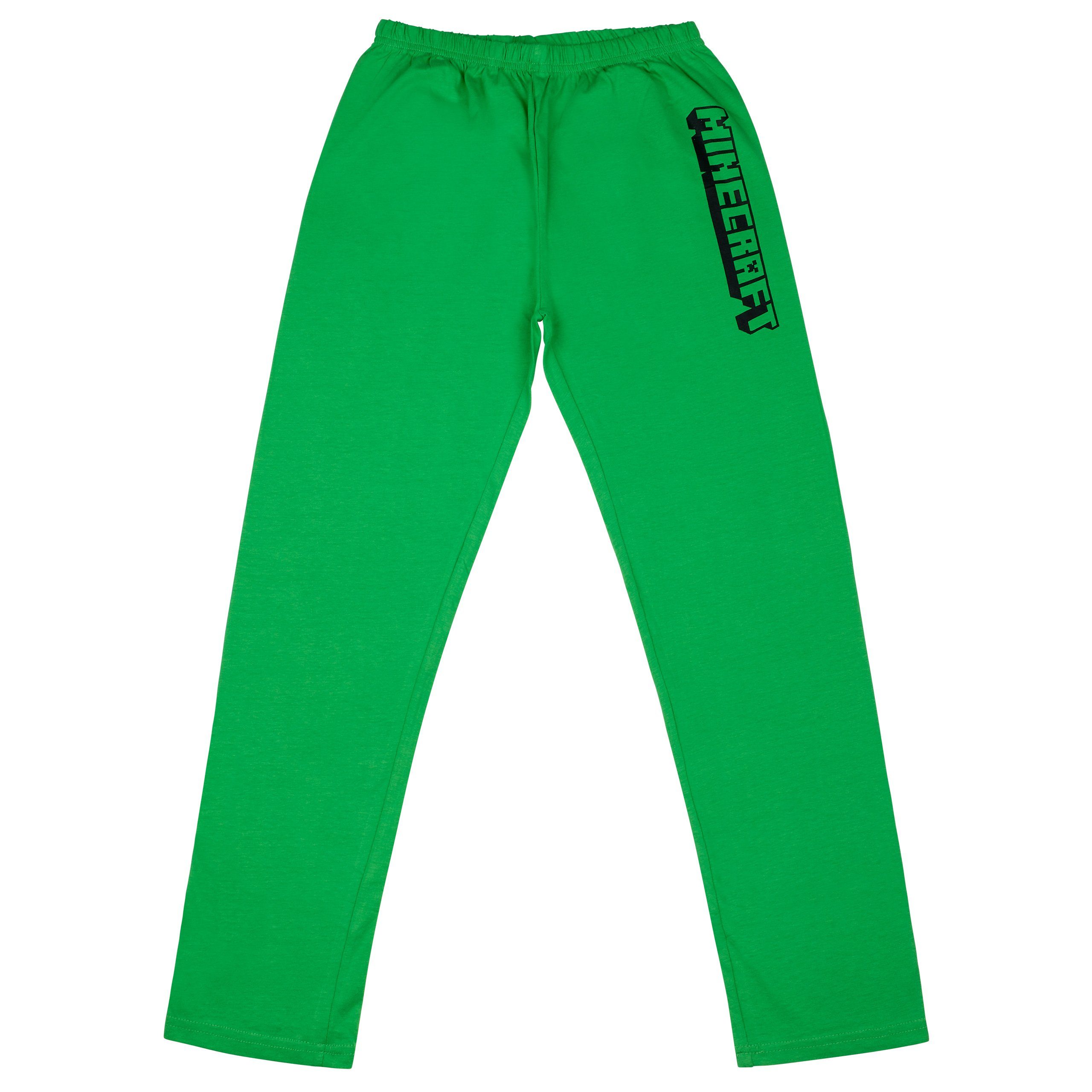 Minecraft Schlafanzug Minecraft Creeper Jungen Schlafanzug Pyjama Langarm – Bild 5 von 5
