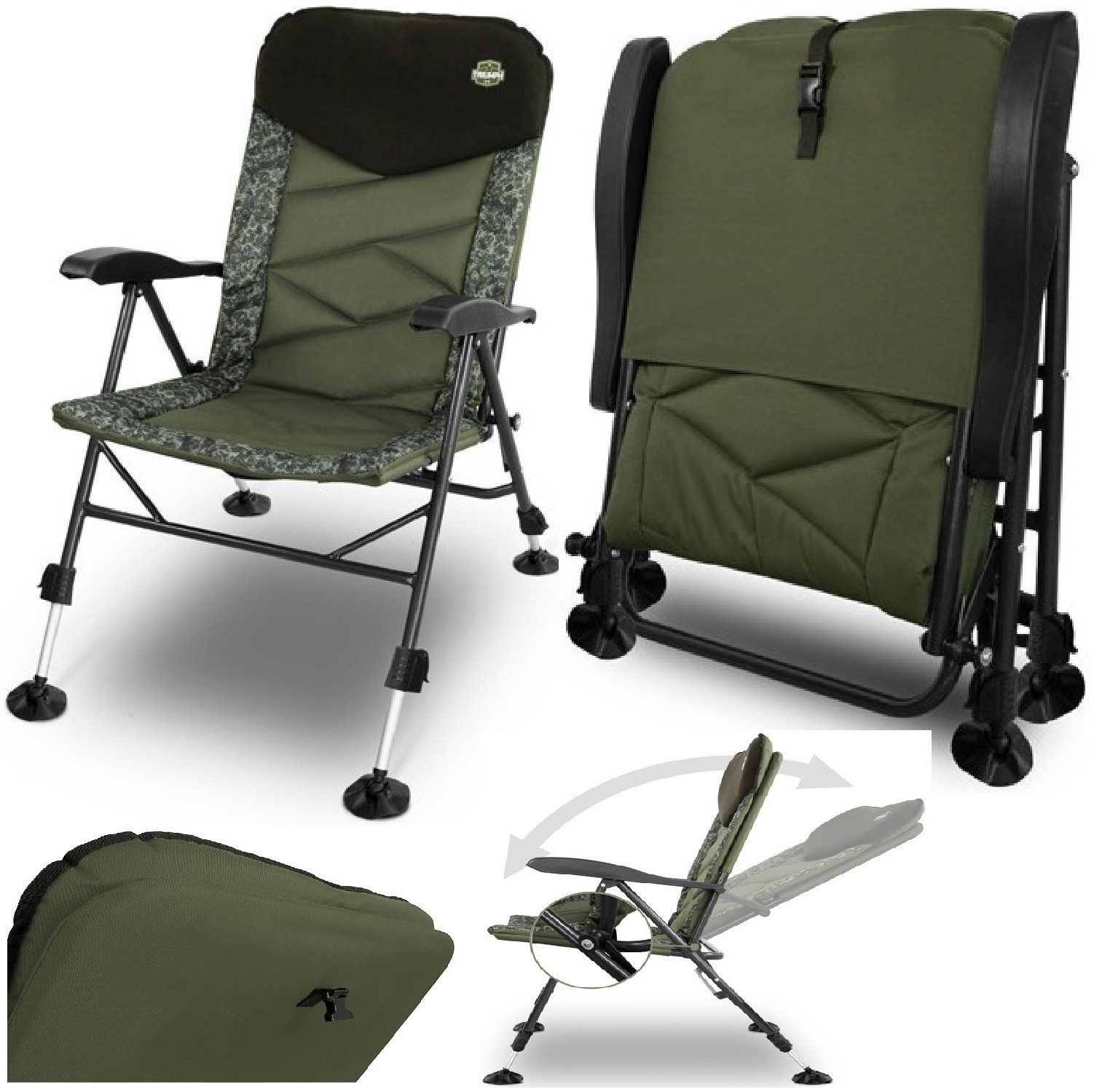 Delphin.sk Campingstuhl Delphin Stuhl für Camping / Angeln / Freizeit - verstellbar (1 St)