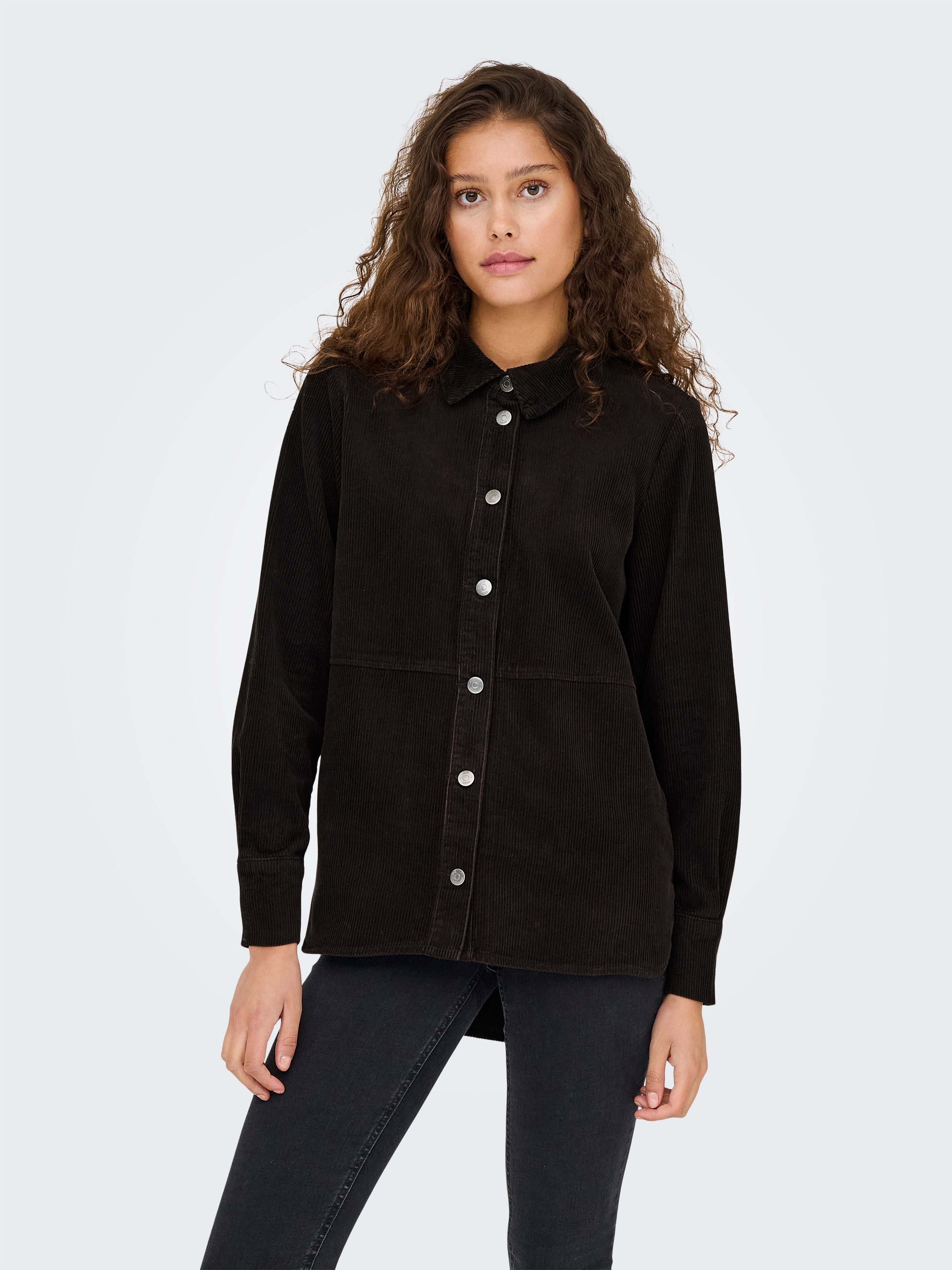 JDY Hemdbluse JDYSHIRAZ L/S LONG SHIRT PNT NOOS Baumwolle, loose fit