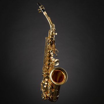 Monzani Saxophon, MZAS-90L Alt Saxophon für Einsteiger, Leichtgewicht, Volle Klangqualität, Einfache Ansprache, Inklusive Mundstück und Hardcase, Ideal für Kinder und Anfänger, MZAS-90L Alt Saxophon, Leichtgewicht, Volle Klangqualität