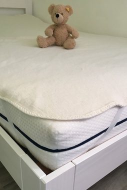 Matratzenauflage ZOLLNER, 70 x 140 cm, 100% Baumwolle, vom Hotelwäschespezialisten, Eckgummis