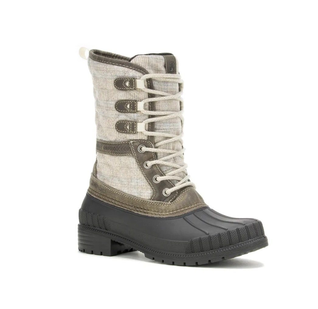 Kamik Sienna 3 (Leder, wasserdicht, Made in Canada) hellgrau Damen Winterstiefel