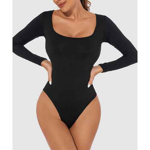 Lovolotti Langarmbody Shaping Body LO-L89 (Figurformende Body Shaper) Shapewear kombinierbar mit Hosen, Röcken und Leggings