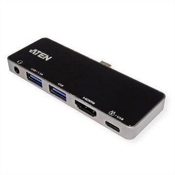 Aten UH3238 USB-C Reise Dockingstation mit Power Passthrough Computer-Adapter USB Typ C (USB-C) Weiblich (Buchse) zu HDMI Typ A Weiblich (Buchse)